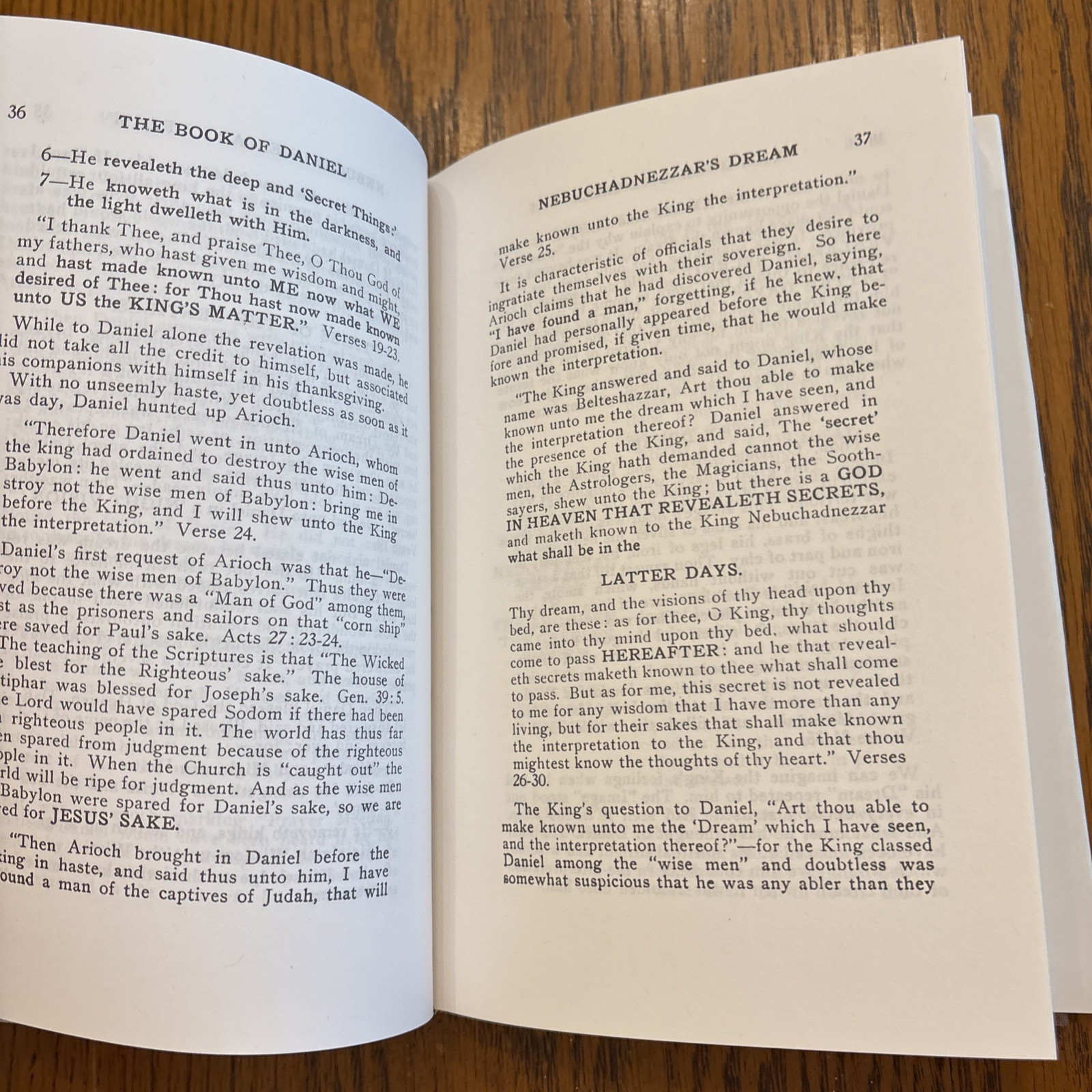 The Book Of Daniel By Rev. Clarence Larkin HBDJ