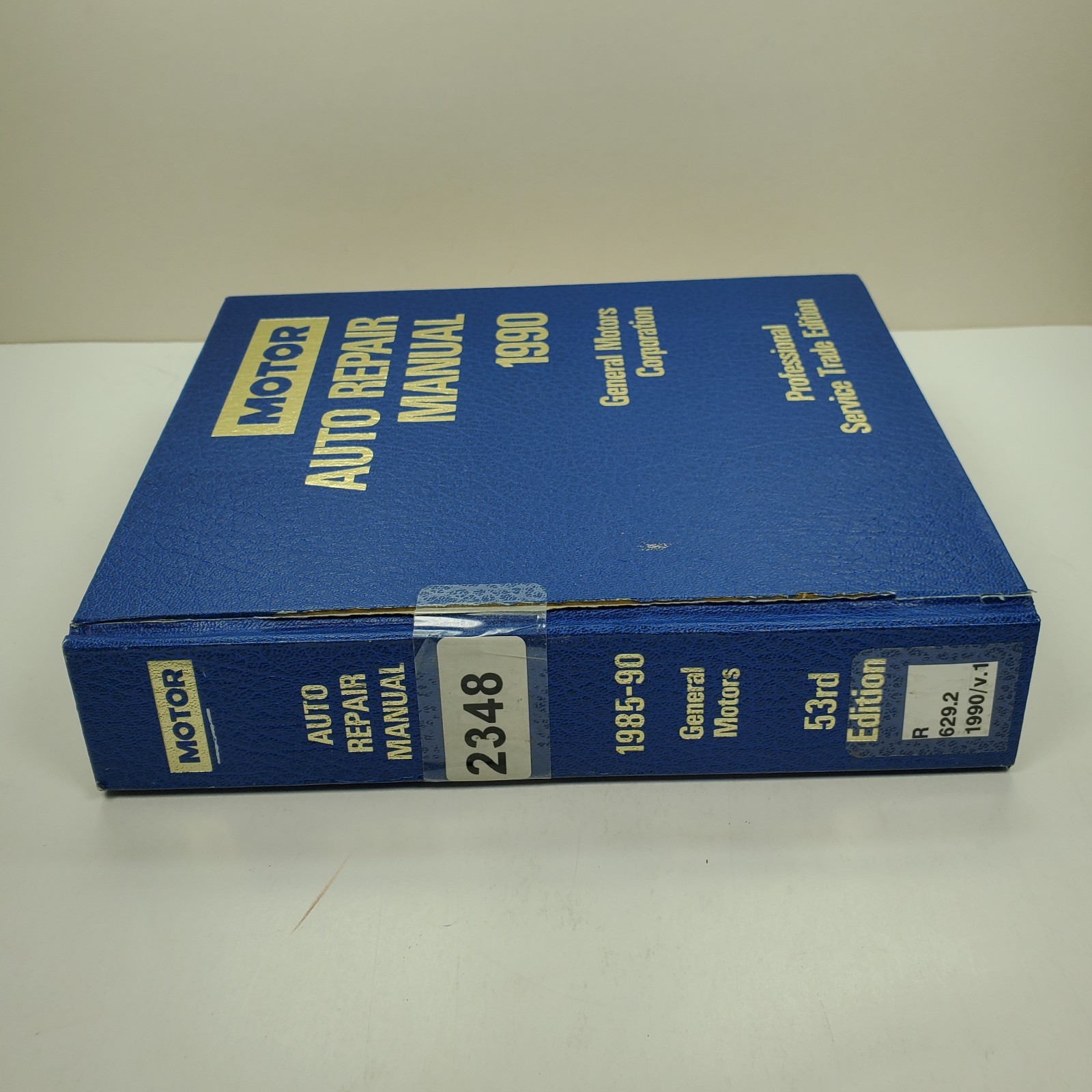 1985-1990 Motor Auto Repair Manual General Motors Professional Service Trade Ed.