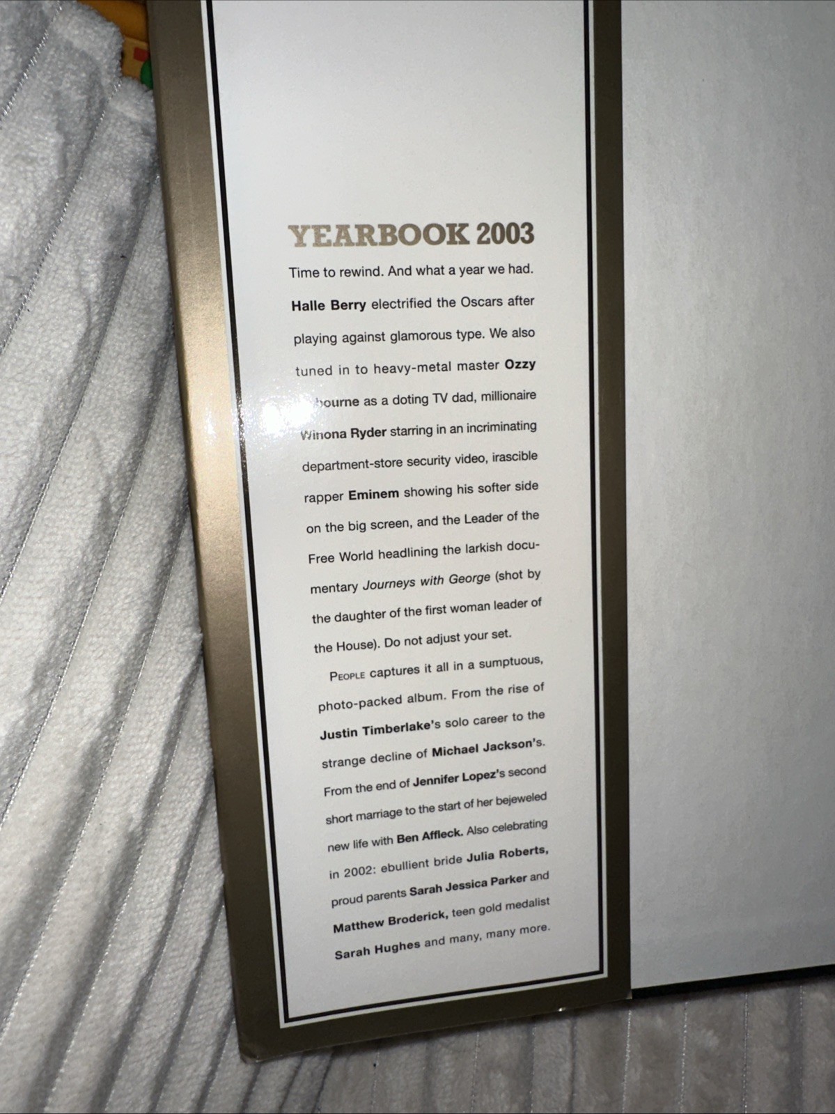 People 2003 Yearbook Hardback 144 Pages