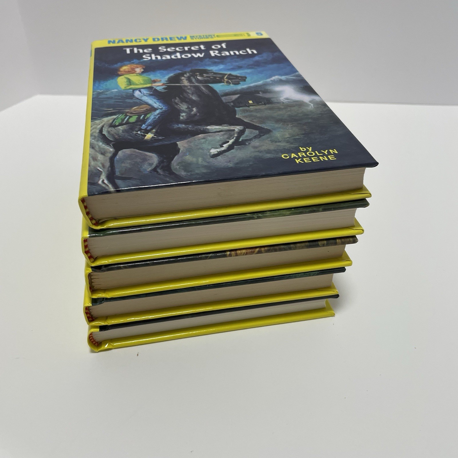 Nancy Drew Mystery Stories Carolyn Keene Books 1-5 Hardcover Lot Good Condition