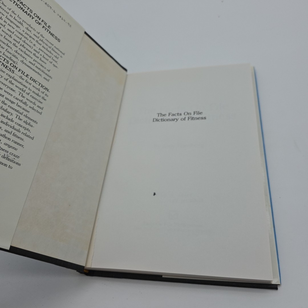 The Facts On File Dictionary of Fitness Ardy Friedberg 1984 Hardcover AG
