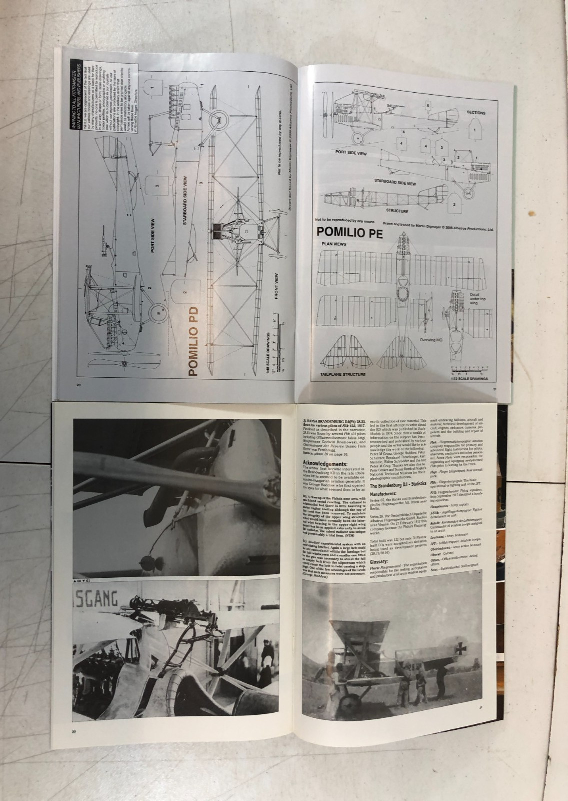 Windsock Datafile Collection, Lot of 9, 110-119, E-50