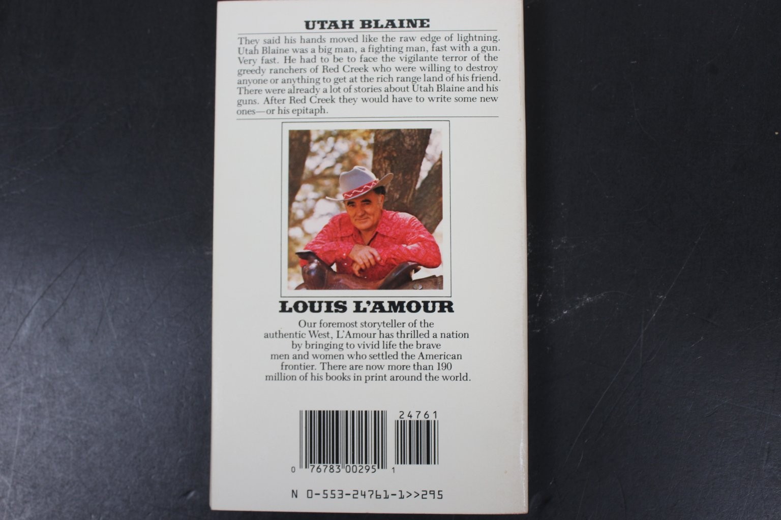 Utah Blaine Louis L’Amour 1988 Bantam Edition Western Adventure Paperback PB VG