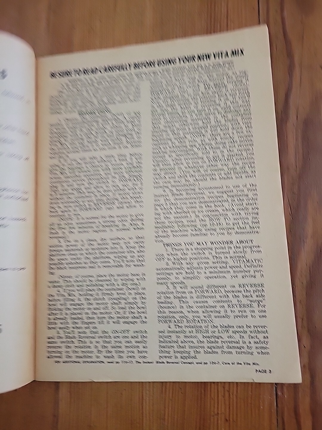 1974 Vita Mix Recipes Instructions Blade Reversal Ruth Barnard Vintage Cookbook