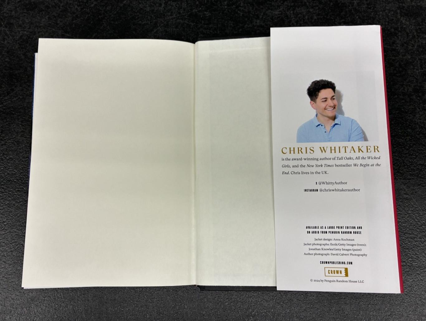 All the Colors of the Dark, Chris Whitaker, 2024, HC DJ 1st Ed, SIGNED