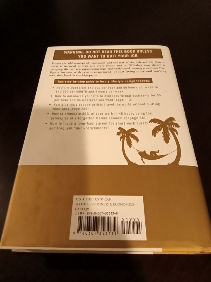 The 4-Hour Work Week : Escape 9-5 by Timothy Ferriss – 2007 – Hardcover –