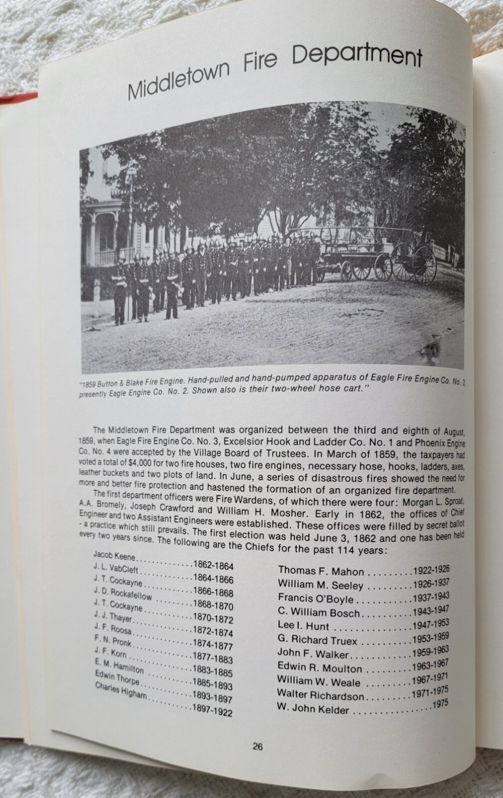 Orange County (New York) Firemen In-Service – HC – 172 Pages – June 1976 – Nice