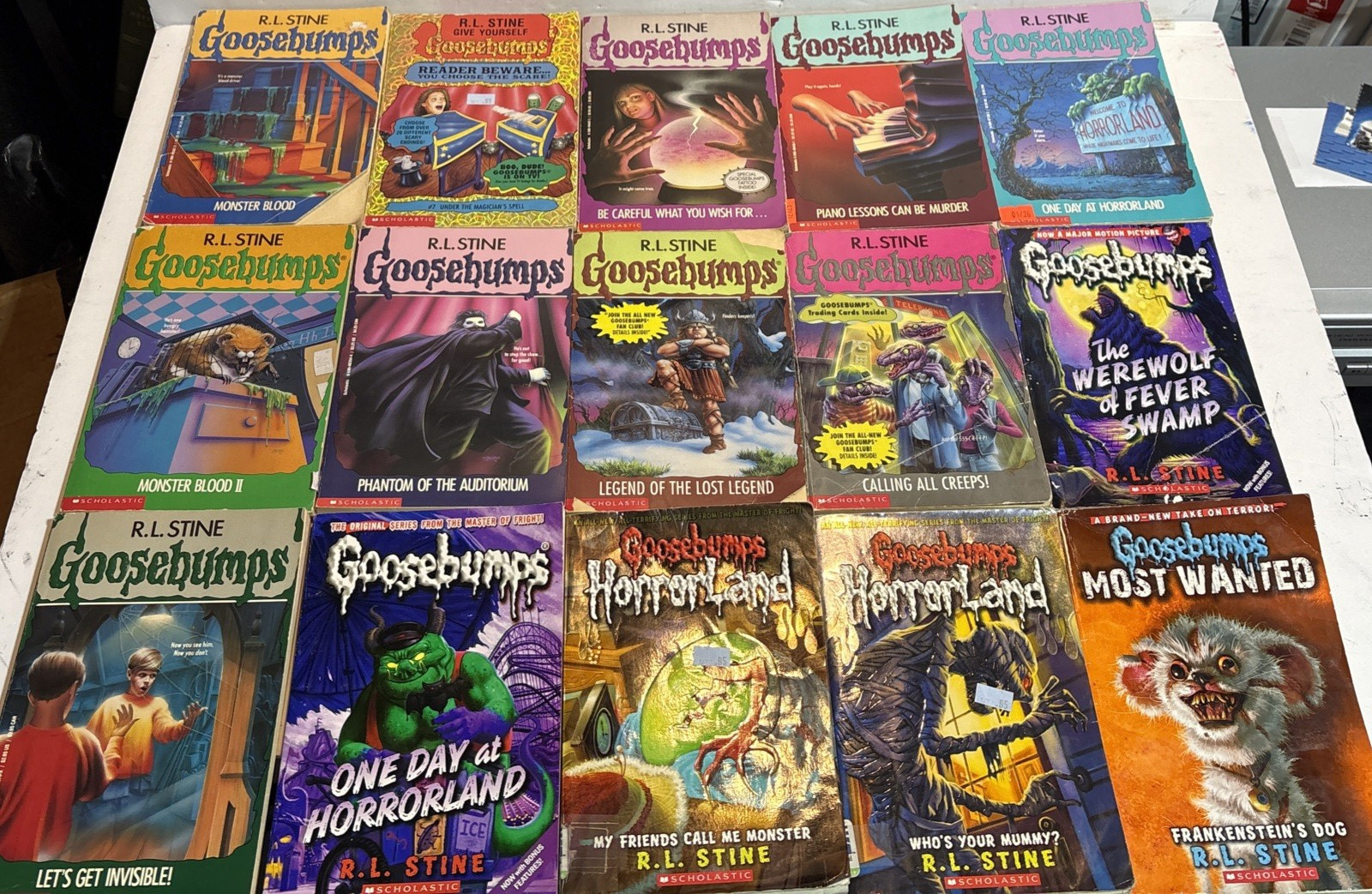 Goosebumps Lot of 31 PB Paperbacks Slappy’s World Horrorland Read Description