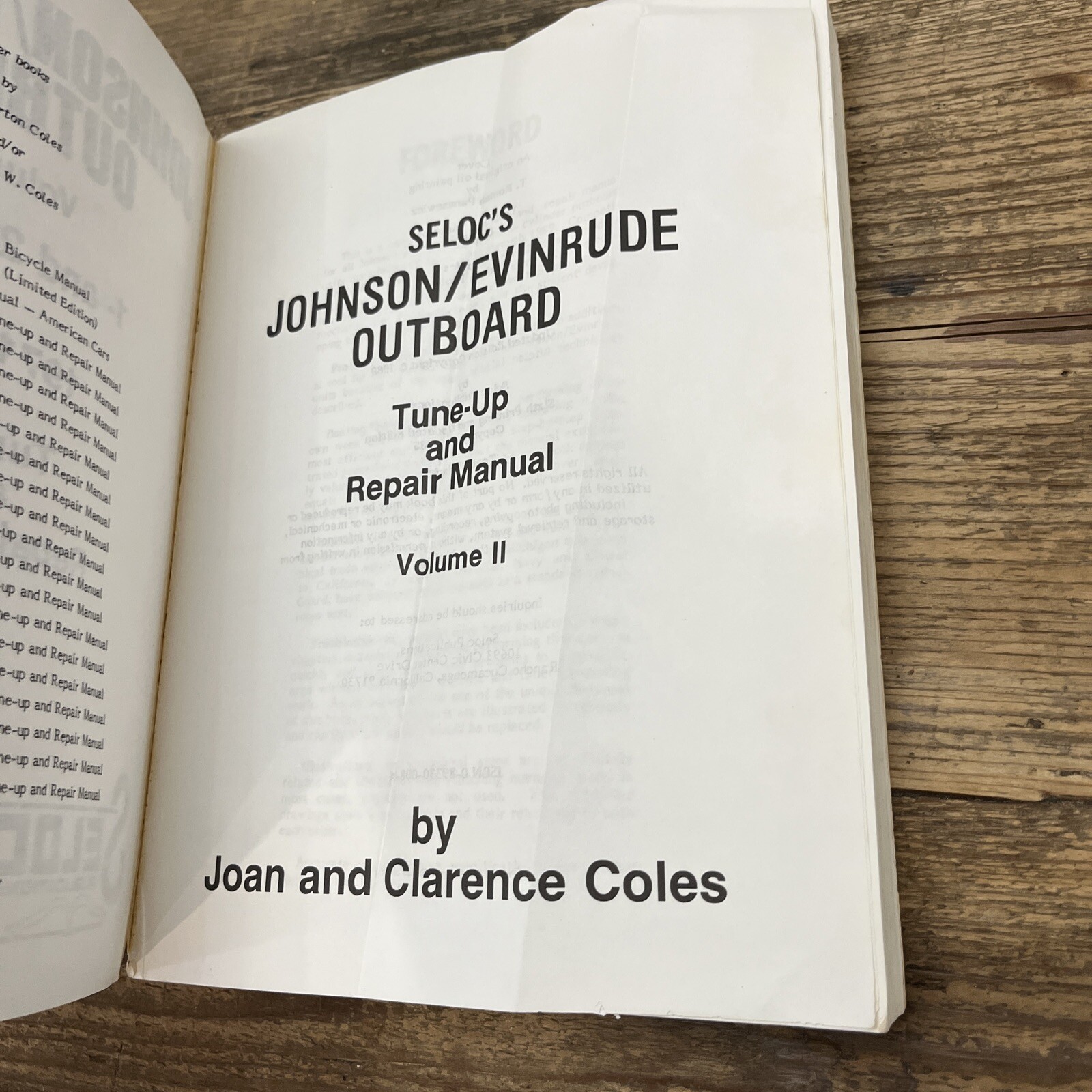 Johnson / Evinrude Outboard Vol II 1971-1989 Joan and Clarence Coles
