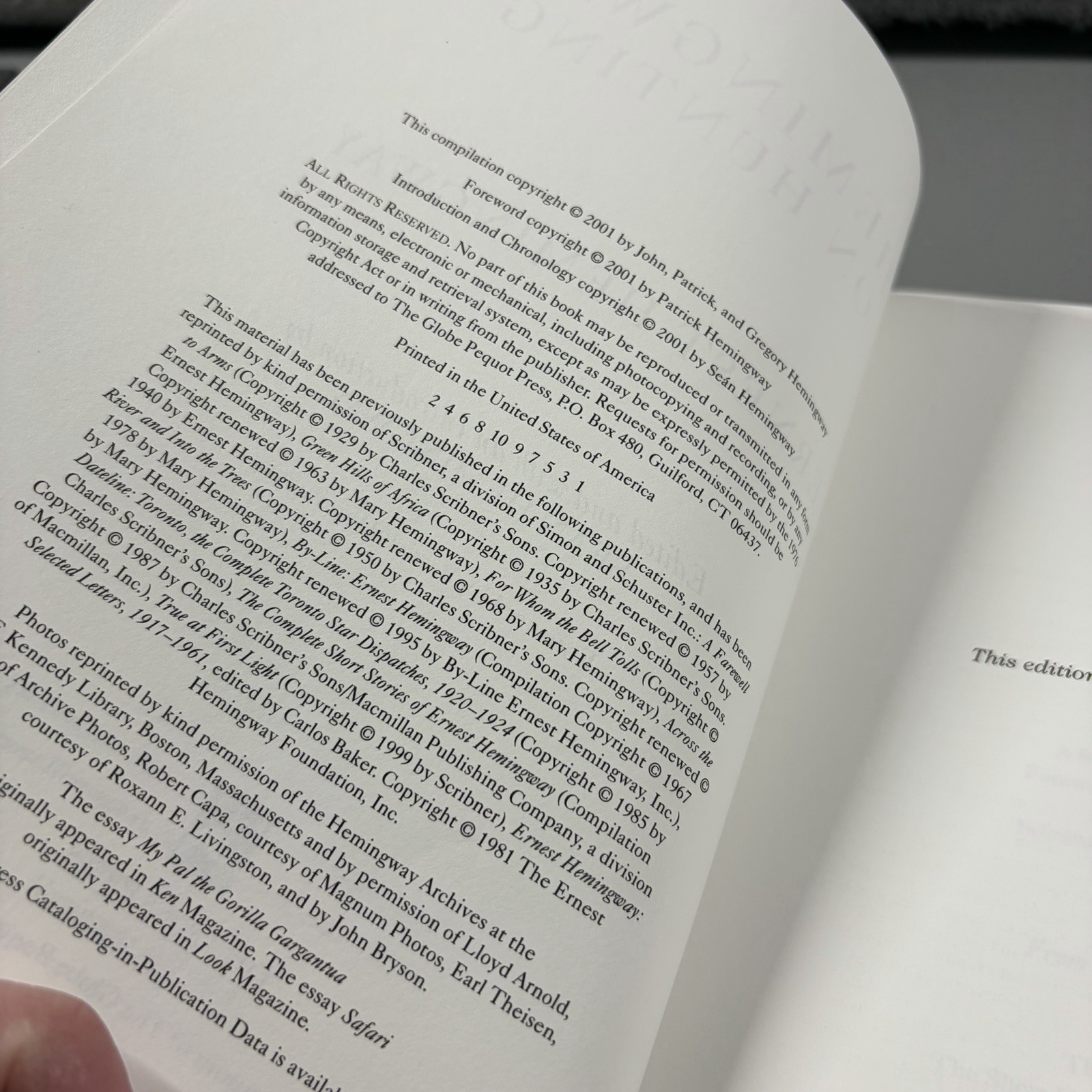 Hemingway On Hunting by Ernest Hemingway (2001, Hardcover).