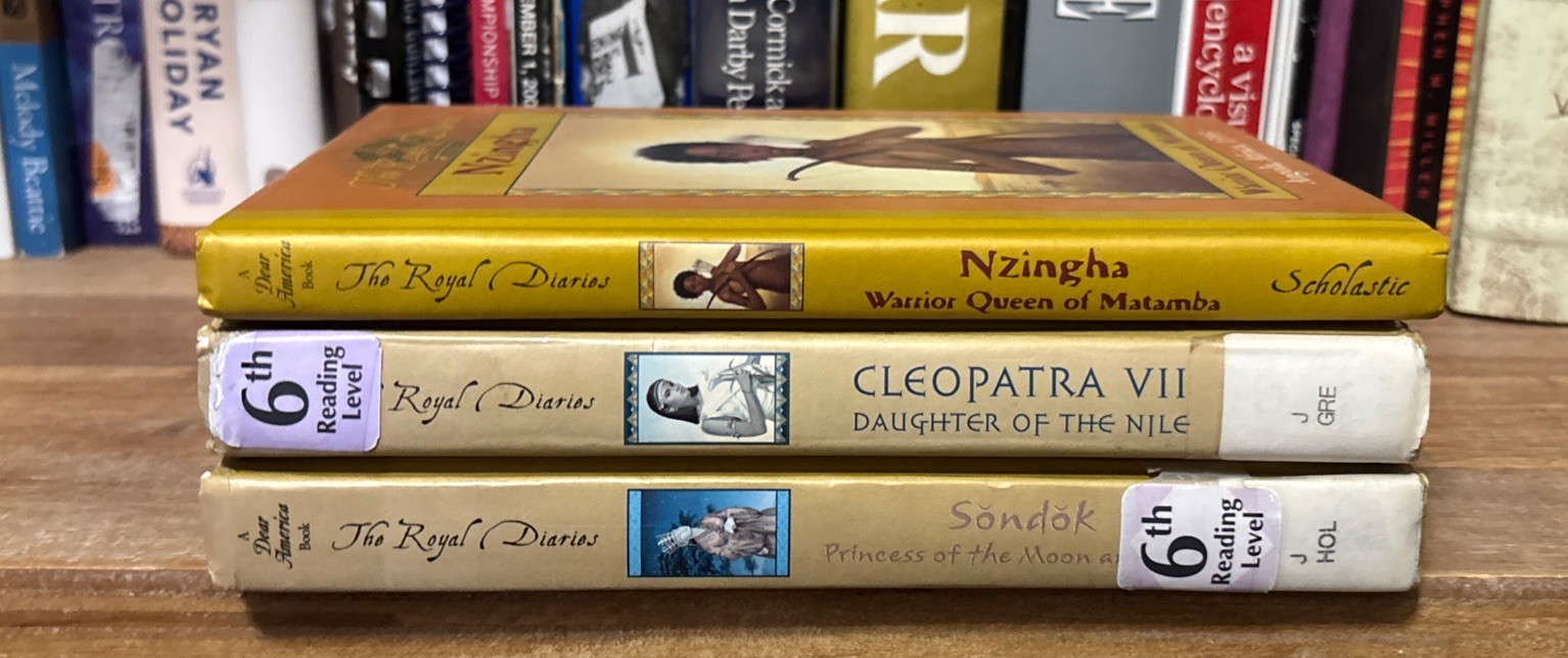The Royal Diaries, Lot of 3, Korea Egypt Africa HC Books