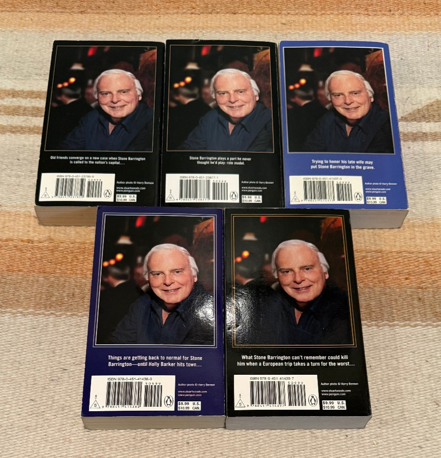 Stuart Woods PB Lot of 15 Kisser Lucid Intervals Carnal Curiosity Cut & Thrust
