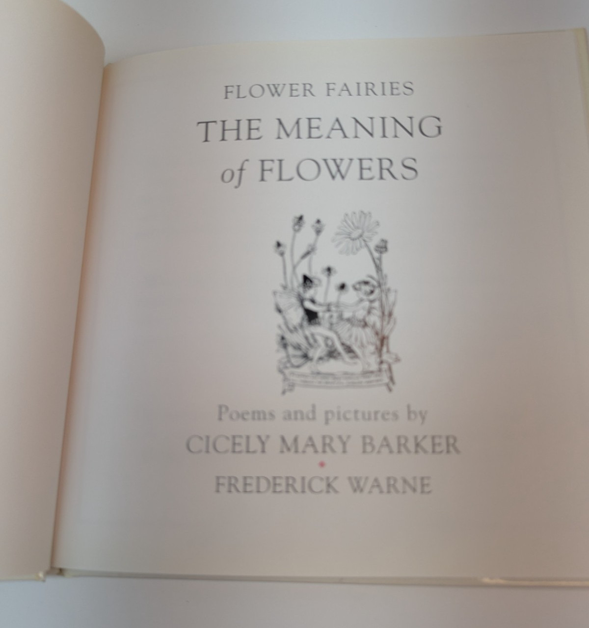 Flower Fairies: The Meaning of Flowers Frederick Warne 1996 Hardcover Vintage