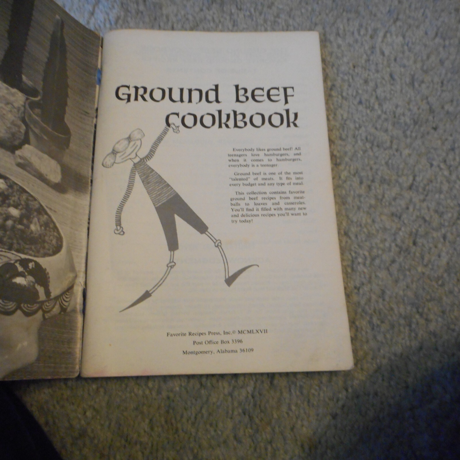 1967 Ground Beef Cookbook 500 Recipes Paperback 124 Pages