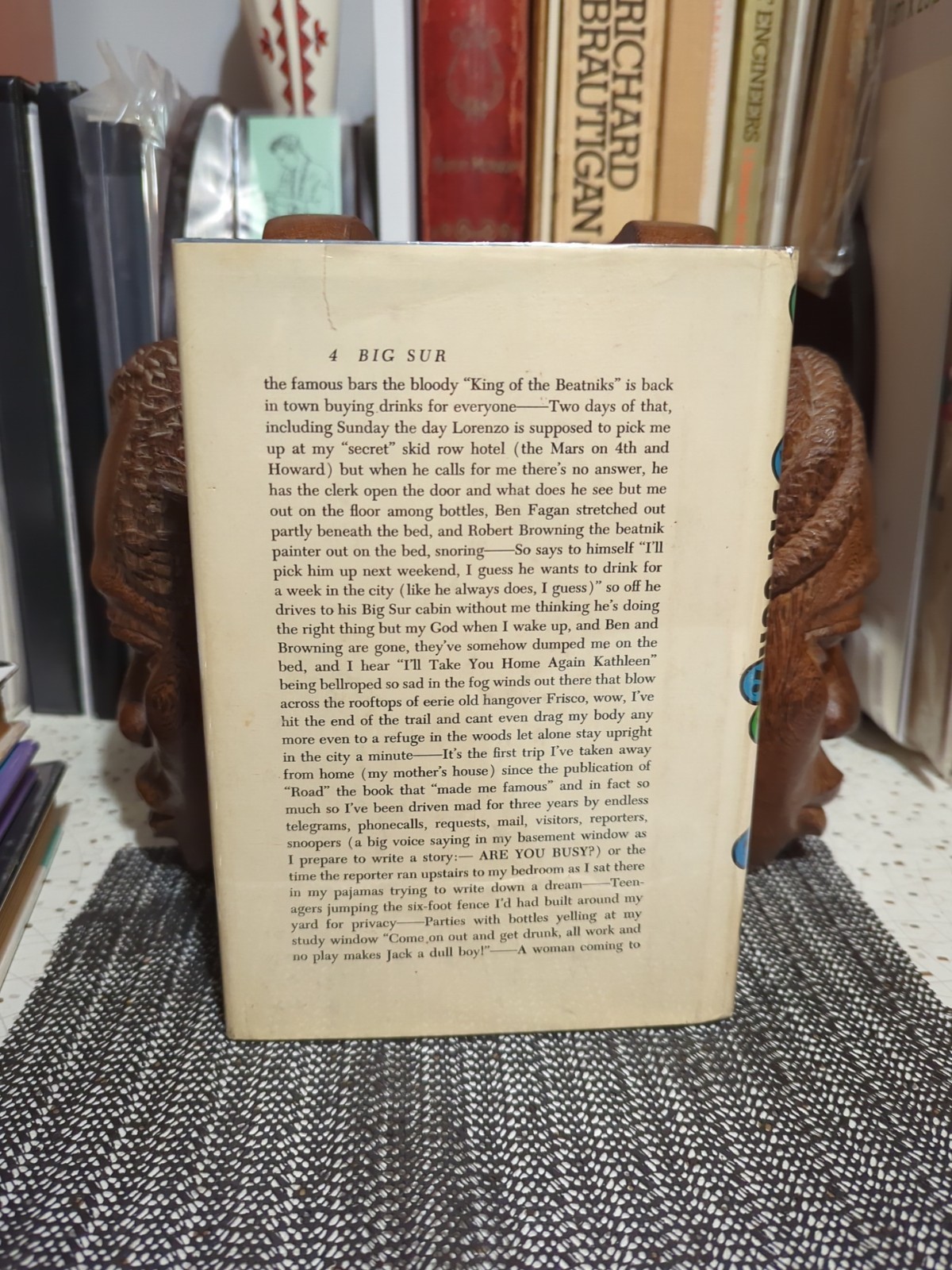 Jack Kerouac Big Sur 1st Printing Review Copy HCDJ w/Hand Typed Review Slip 1962