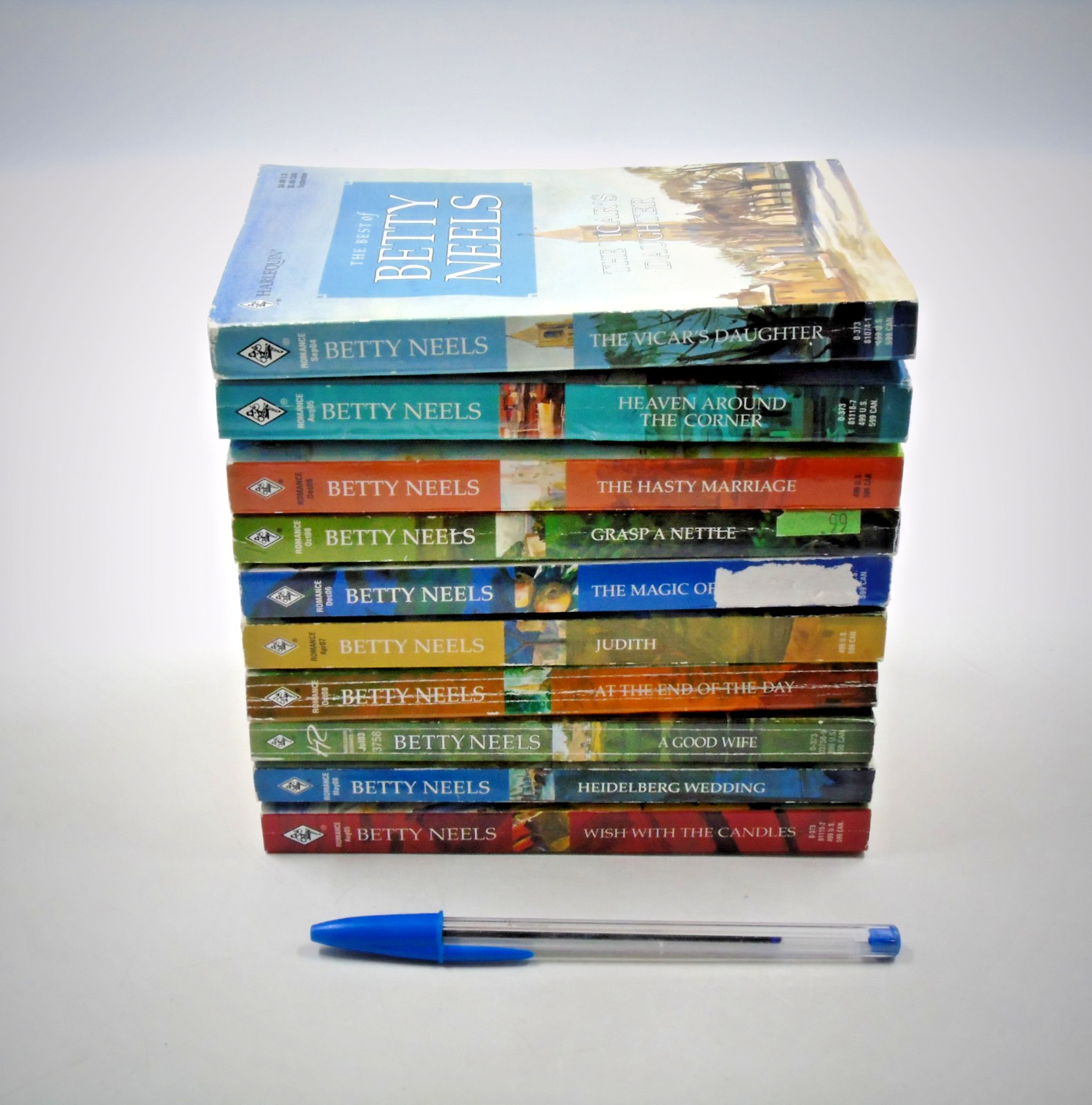 Vintage Lot of 10 Betty Neels Harlequin Romance Paperback Books, See Description