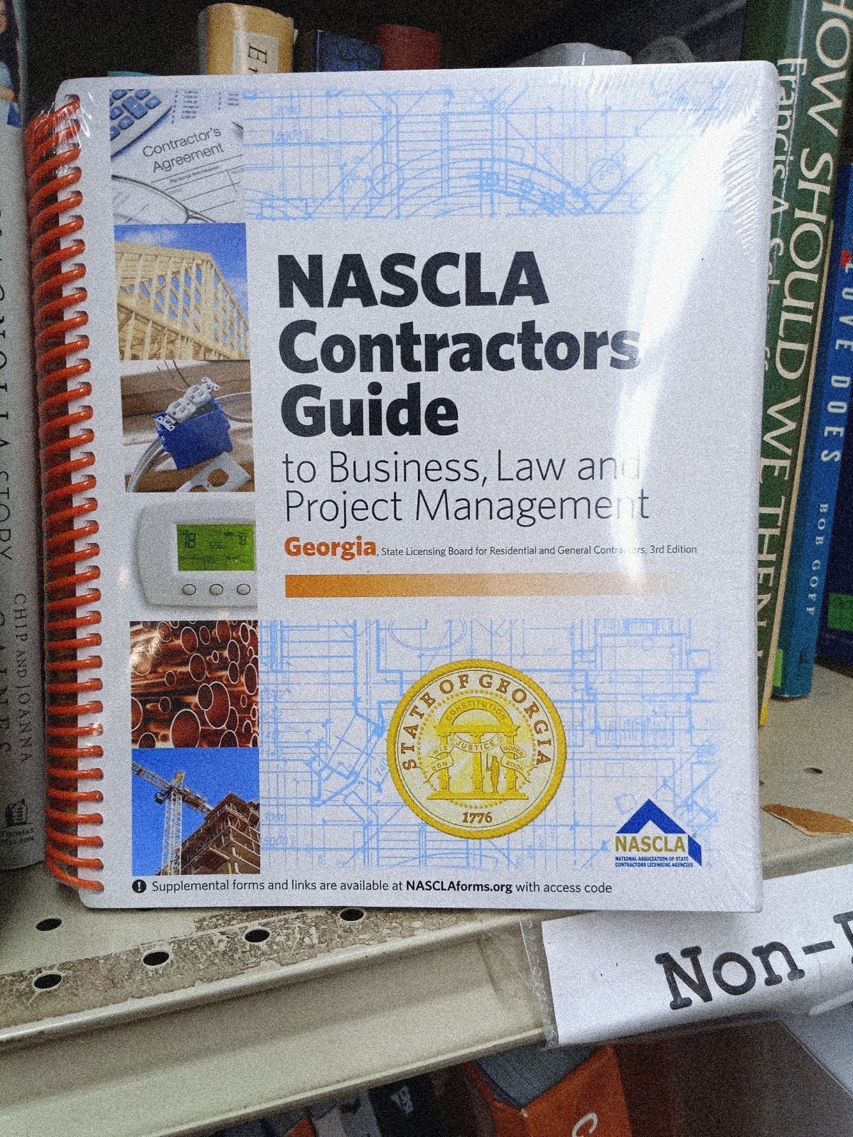 Highlighted Tabbed – NASCLA Georgia Licensing Board Residential General 3rd