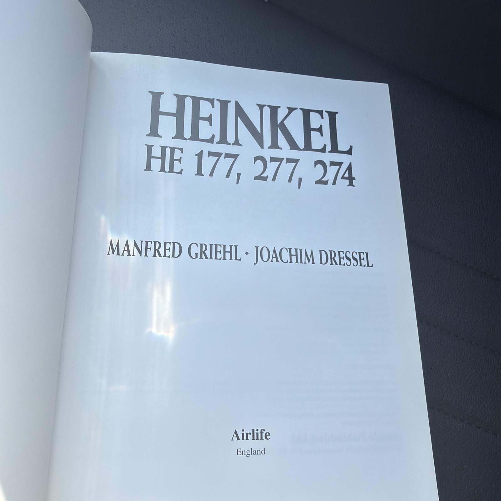 Heinkel HE 177, 277, 274 by Joachim Dressel and Manfred Griehl (1998, HCDJ)