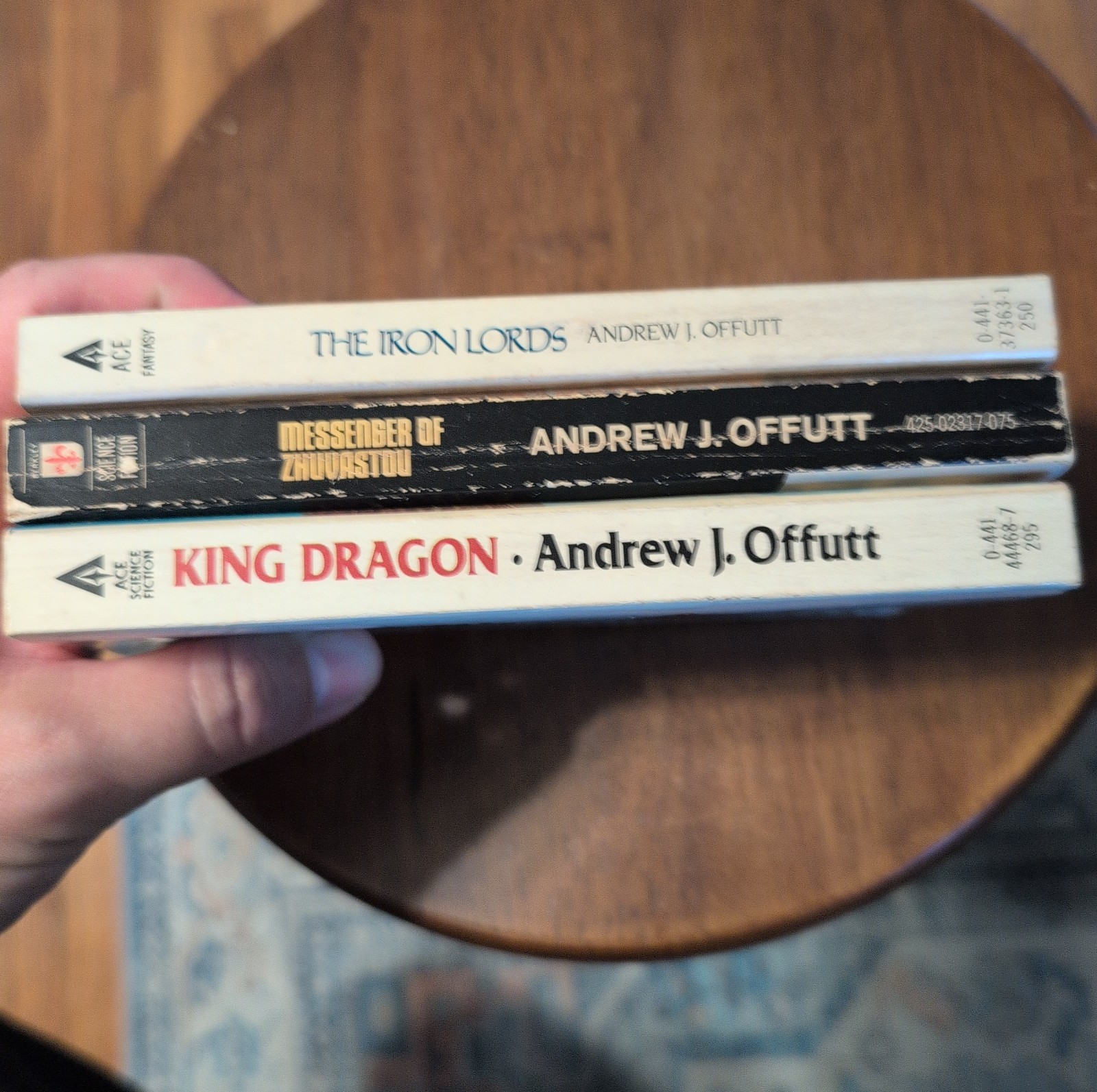 Andrew Offutt Fantasy and SciFi 3 Book Lot Various Titles, 1970s & 1980s Vintage