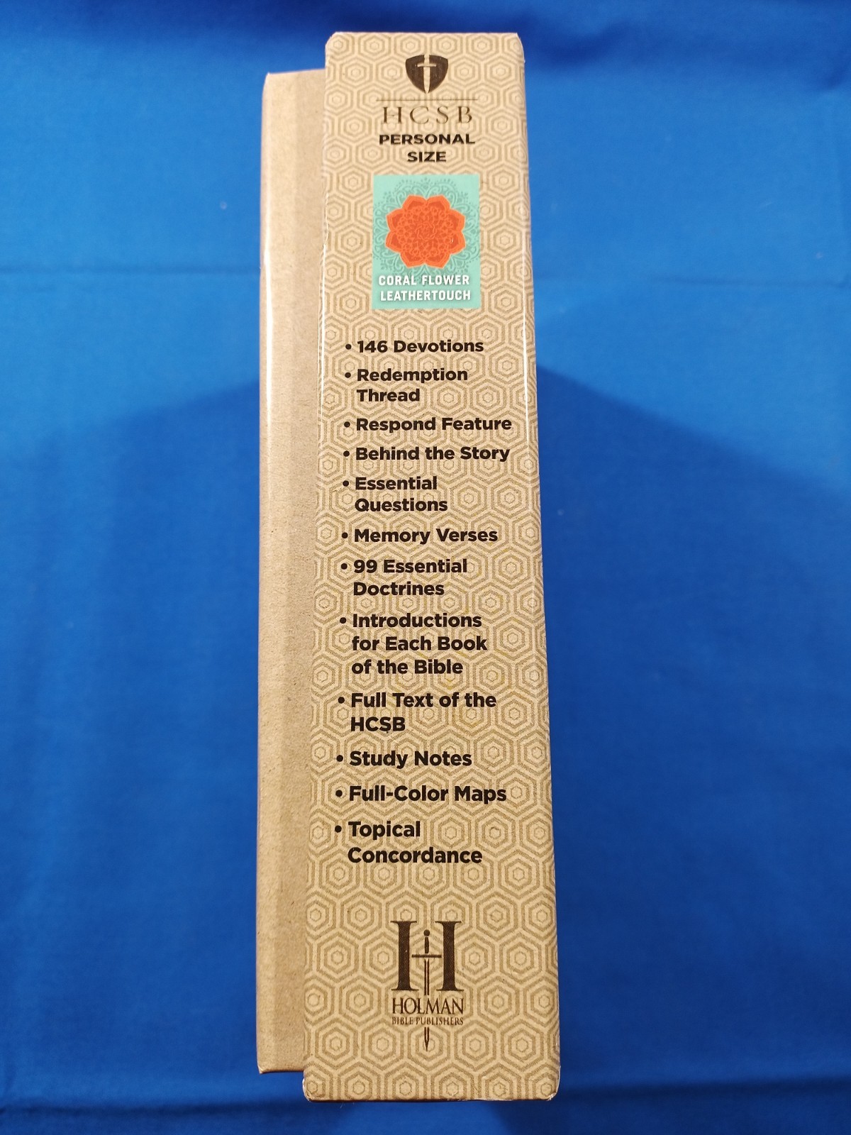 HCSB Essential Teen Study Bible Coral Flower Blue
