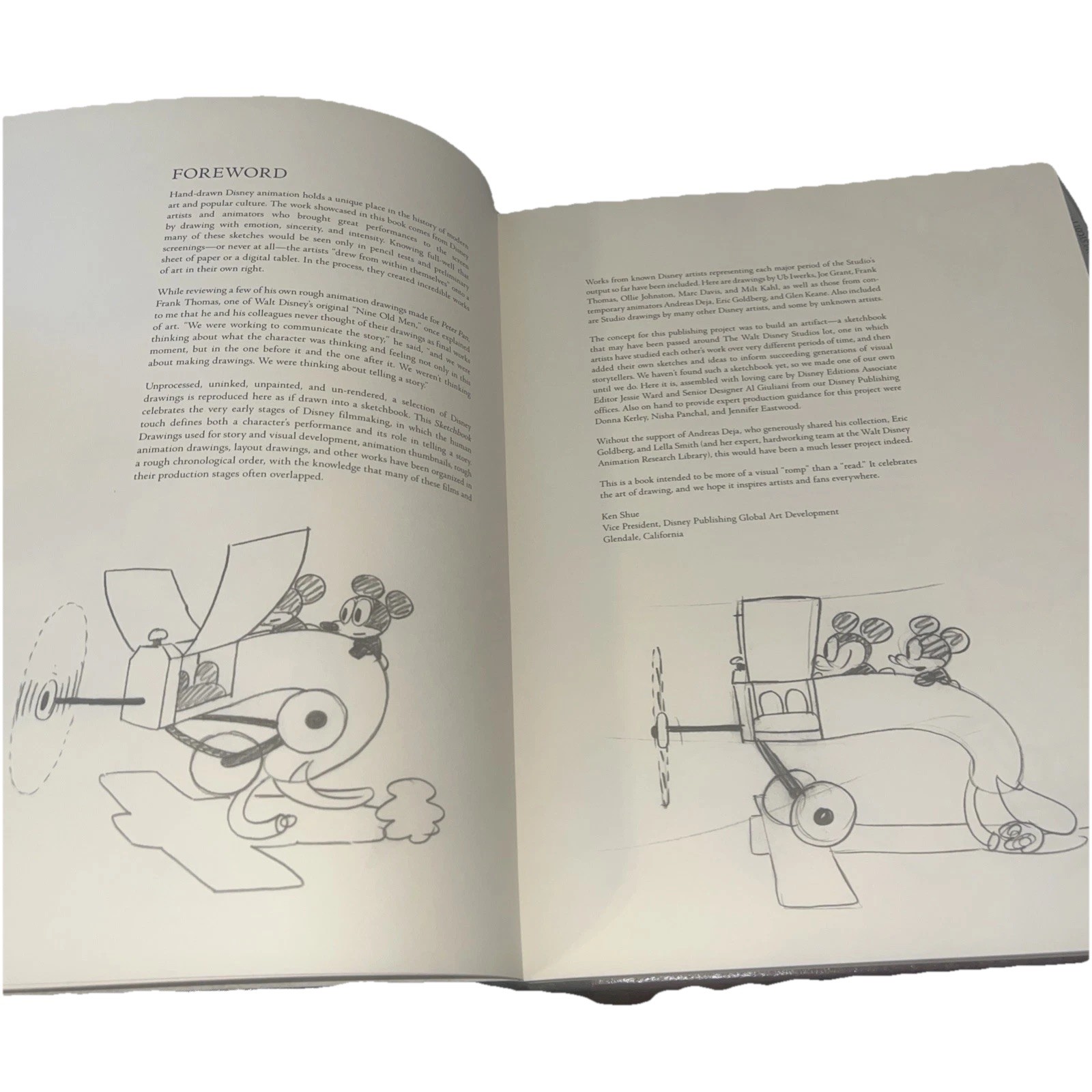 A Disney Sketchbook (Disney Editions Deluxe) Animation Book Ken Shue Hardcover