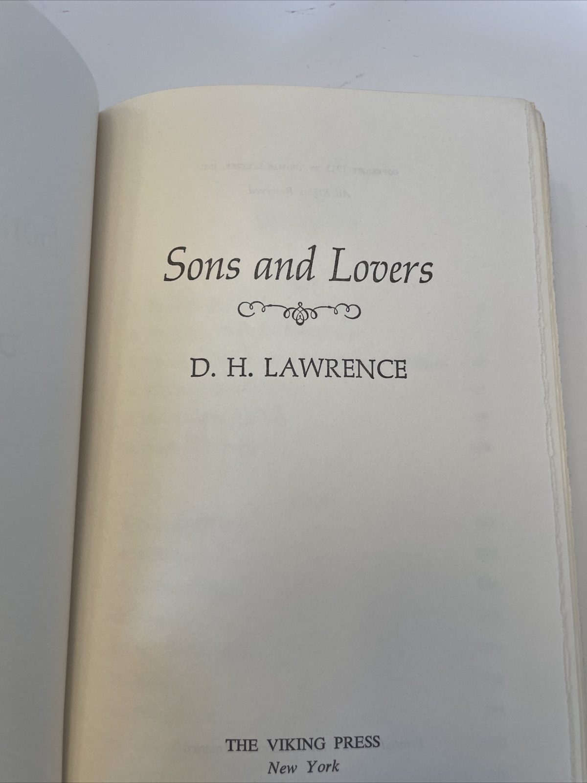 Antique Set Of 3 D.H. Lawrence Antique Books. Great Condition. Deckle Edged.