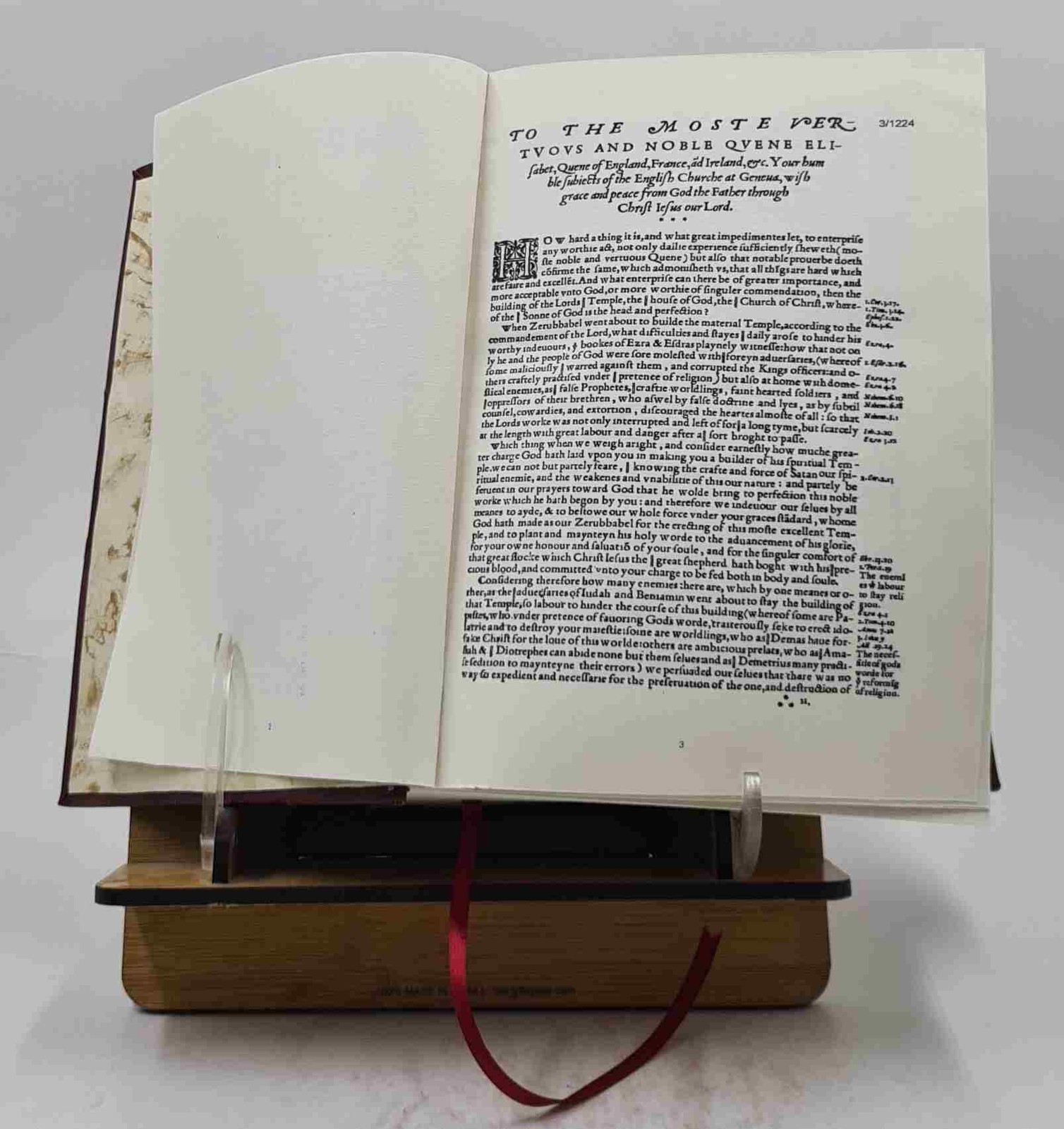 The Geneva Bible 1560 1560 by God [LEATHER BOUND]