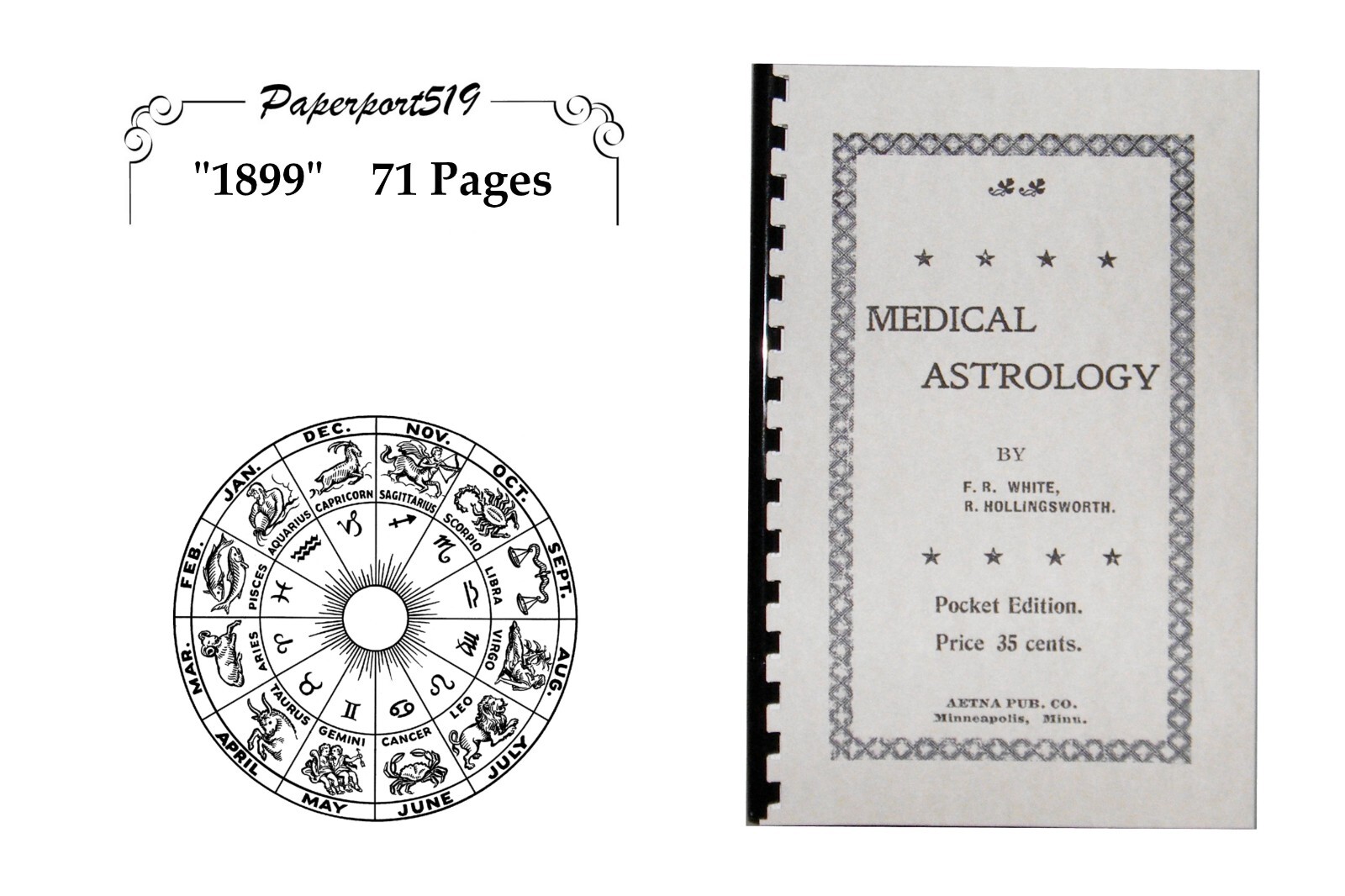 Medical Astrology „1899“ 71 Pages