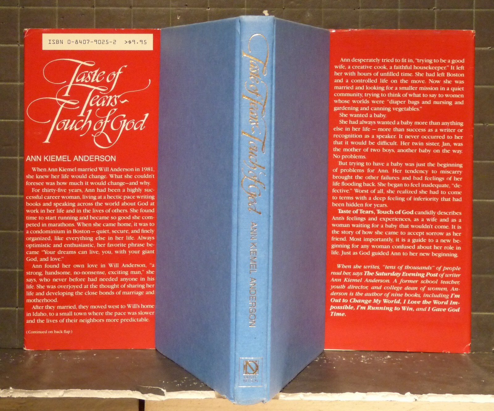 Taste of Tears, Touch of God : by Ann K. Anderson 1984 Paperback 1496