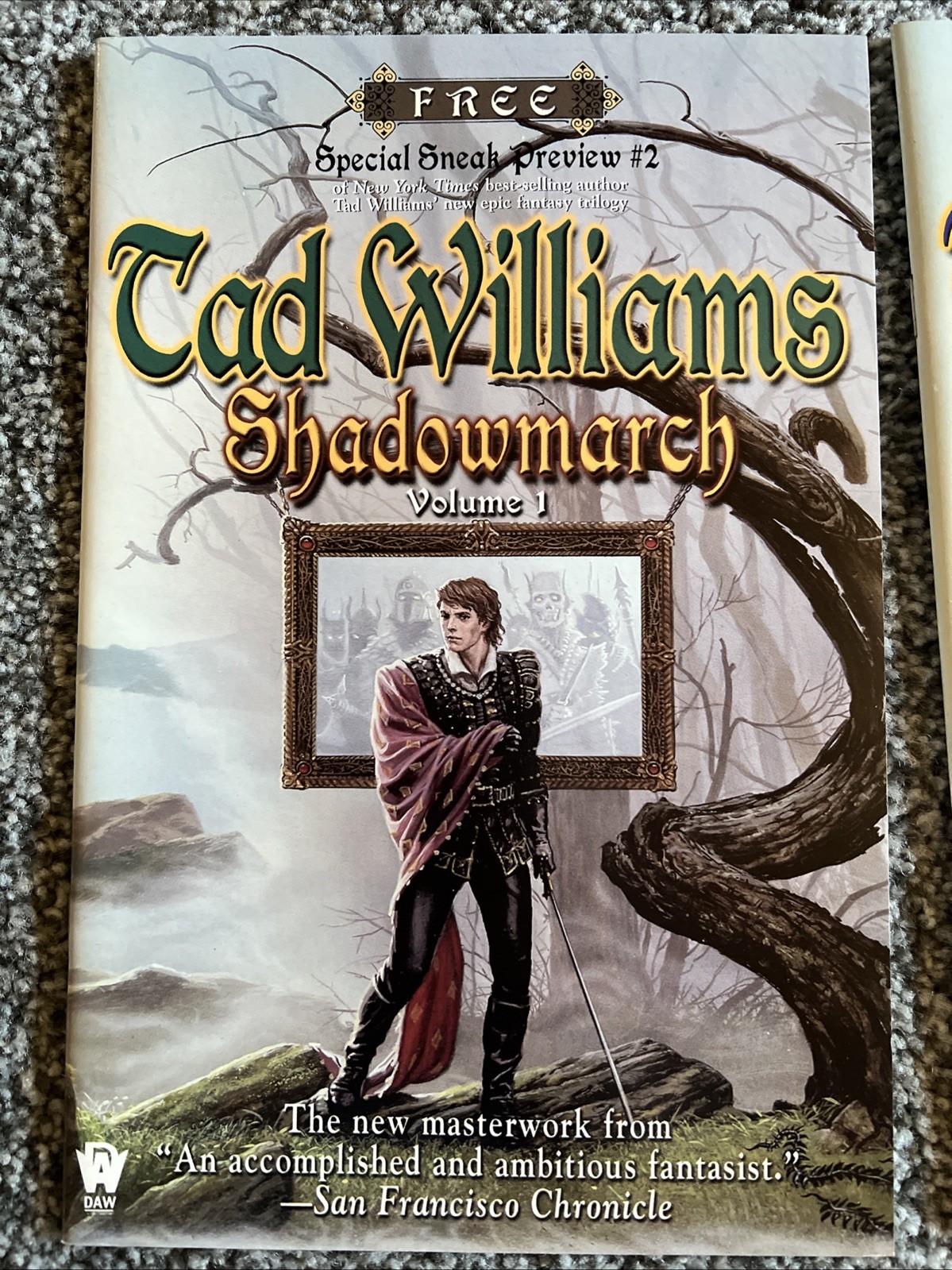 Shadowmarch Tad Williams 1st HC + Special Sneak Preview 1-3 Rare Fantasy Unread