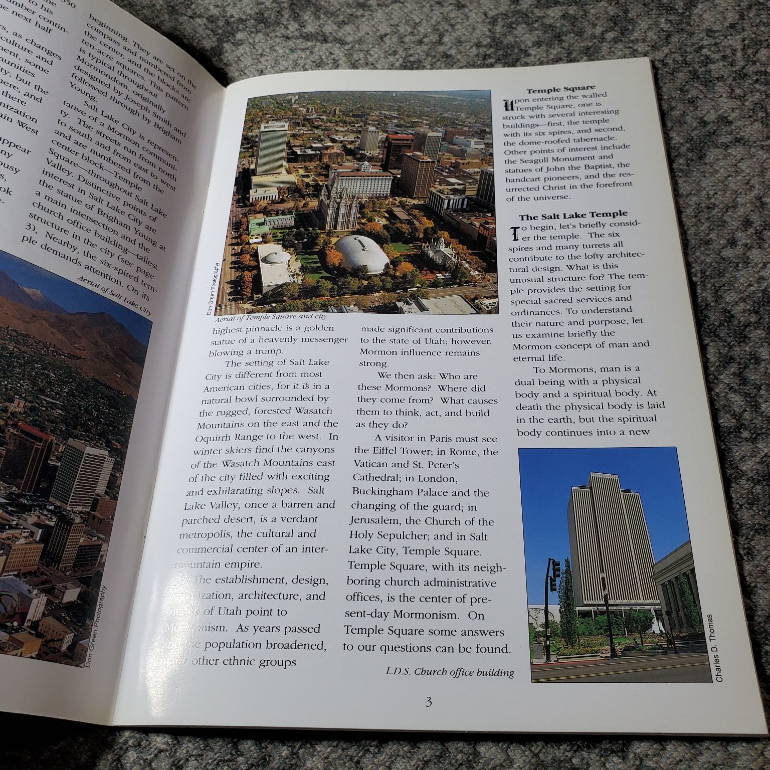 Utah and the Mormons 1994 Great Mountain West Supply History Religion Booklet