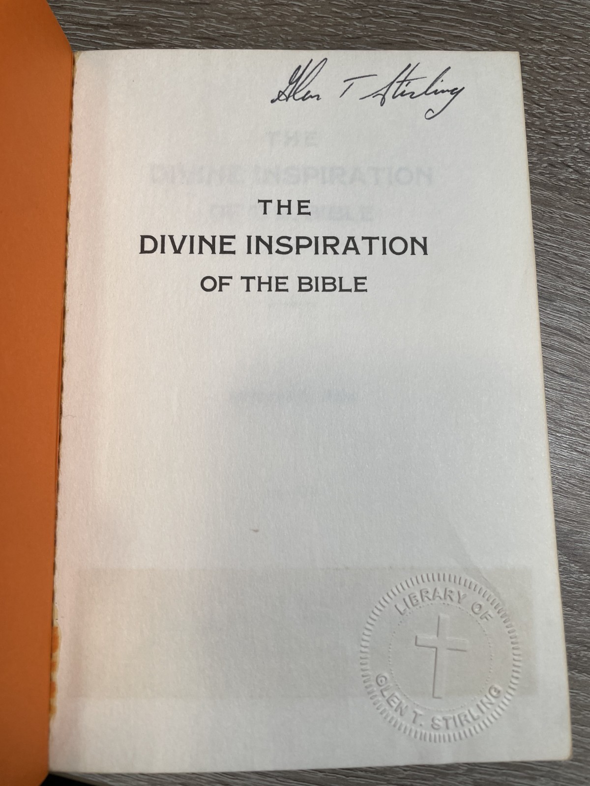 The Divine Inspiration Of The Bible Arthur W. Pink PB