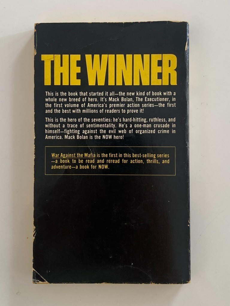 The Executioner #1 – War Against the Mafia – Don Pendleton – 1982 – Mack Bolan