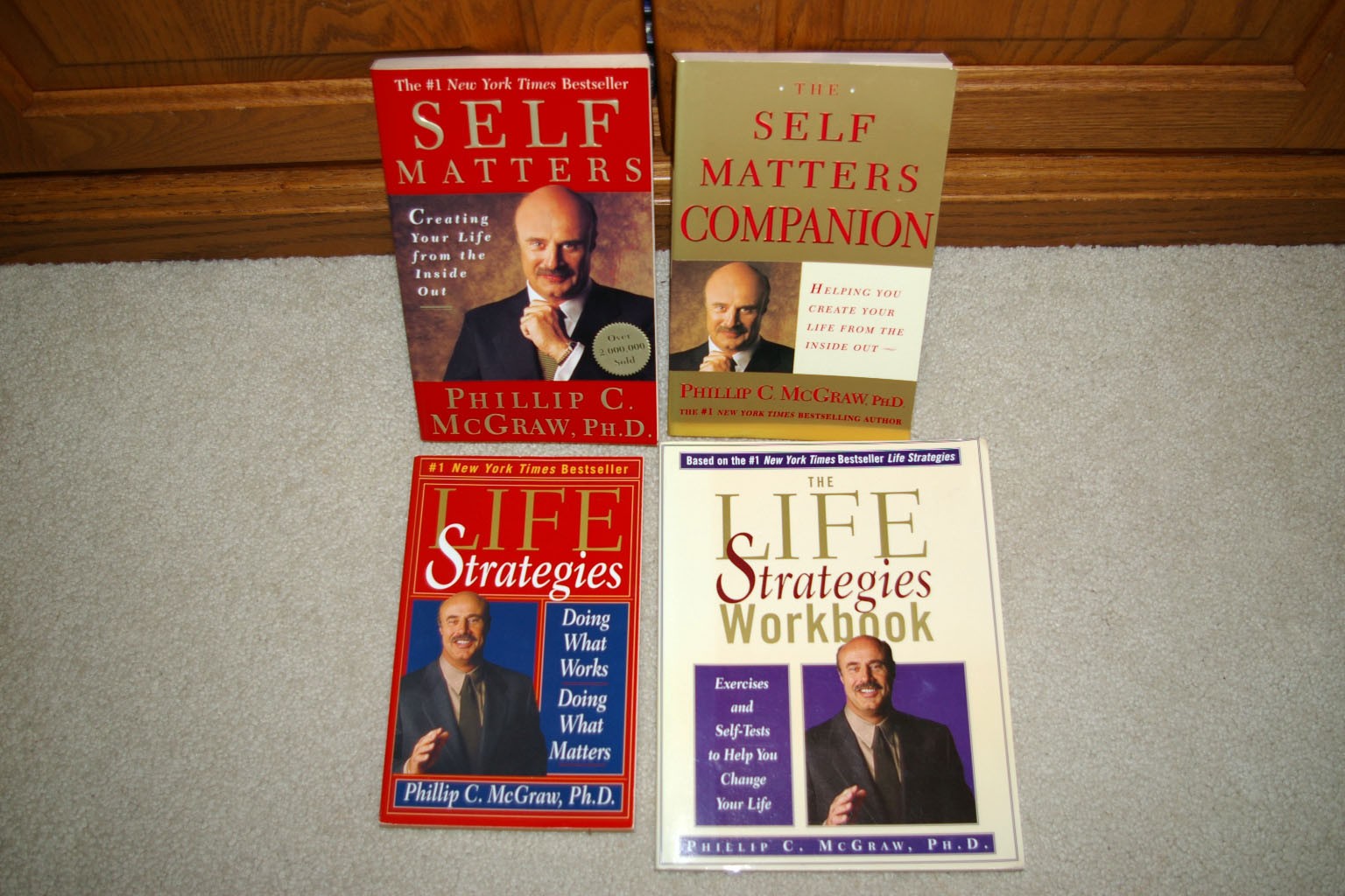 Lot 4 Phil McGraw Self Help Books & Workbooks Life Strategies & Self Matters EUC