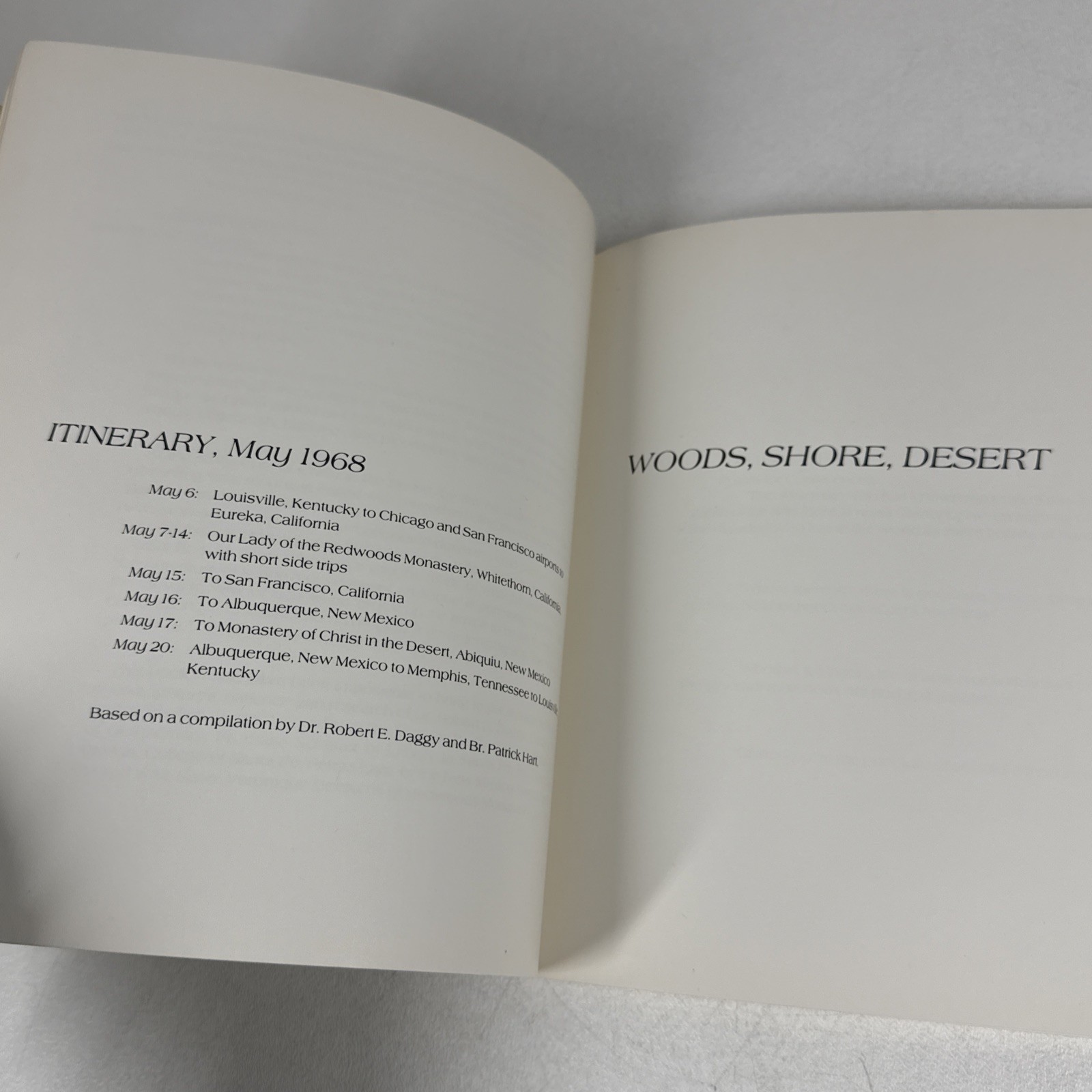 Woods Shore Desert A Notebook May 1968 Merton Thomas Paperback