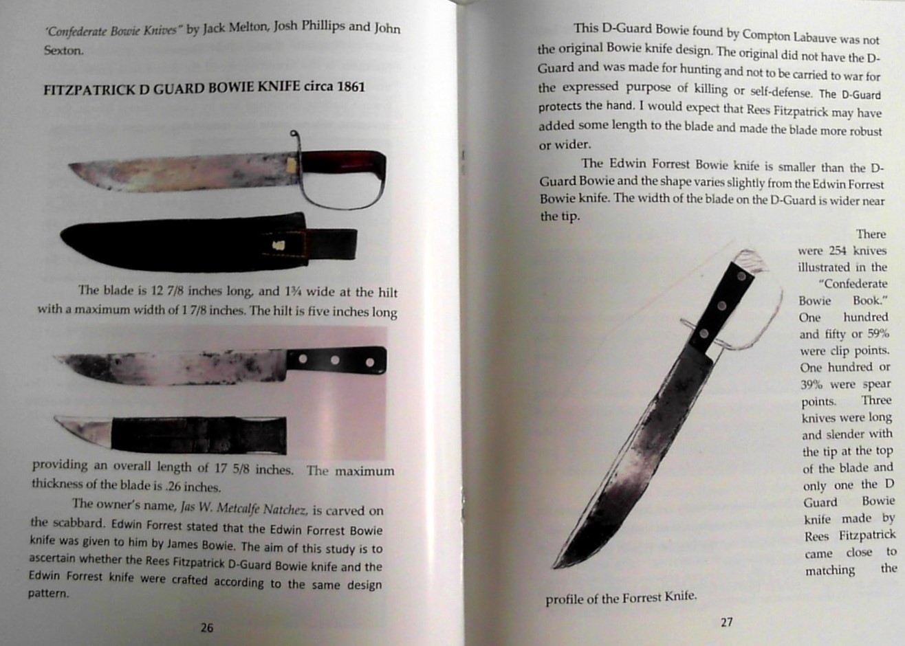 2 in 1 Books on Jim Bowie Edwin Forrest Knife & Acadia Plantation Bowie’s Home