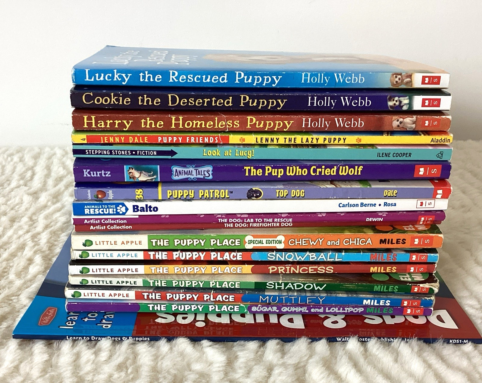 Dog Books Easy Kids Chapter Stories Puppy Place & More Ages 6-9 Lot of 16 + Draw