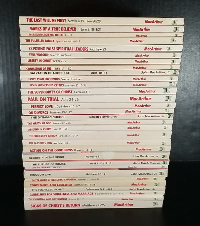 Lot of 31 John MacArthur Jr Study Christian Sermon Bible Study