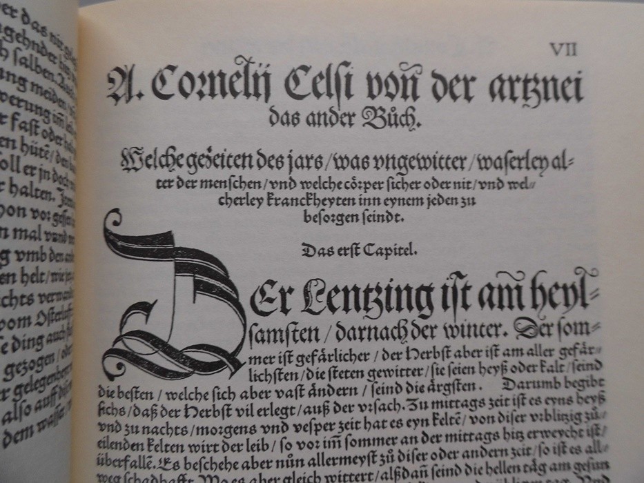 Celsus 1531 (Die acht Bücher des hochberühmten Aurelius Cornelius Celsi von beyd