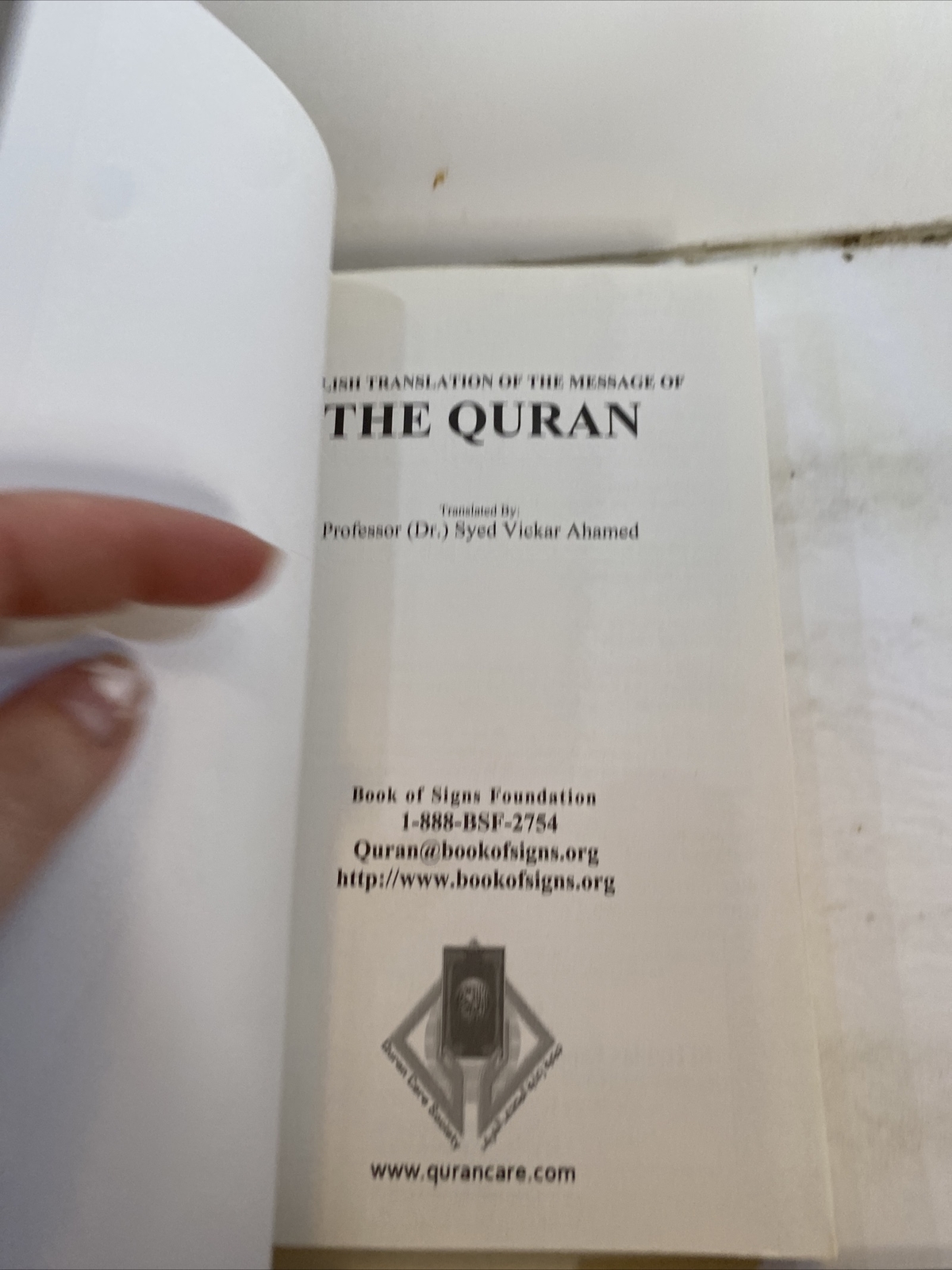 The Quran – Syed Vickar Ahamed (Paperback, 2007)