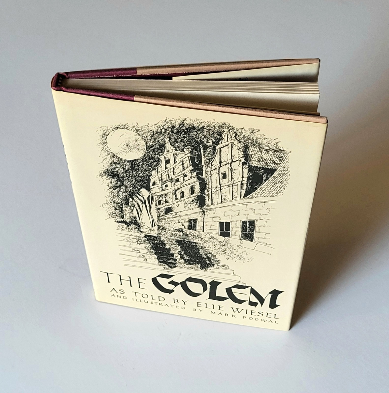 The Golem, Elie Wiesel Hardcover 1st Edition 1983 Art By Mark Podwal EX Cond