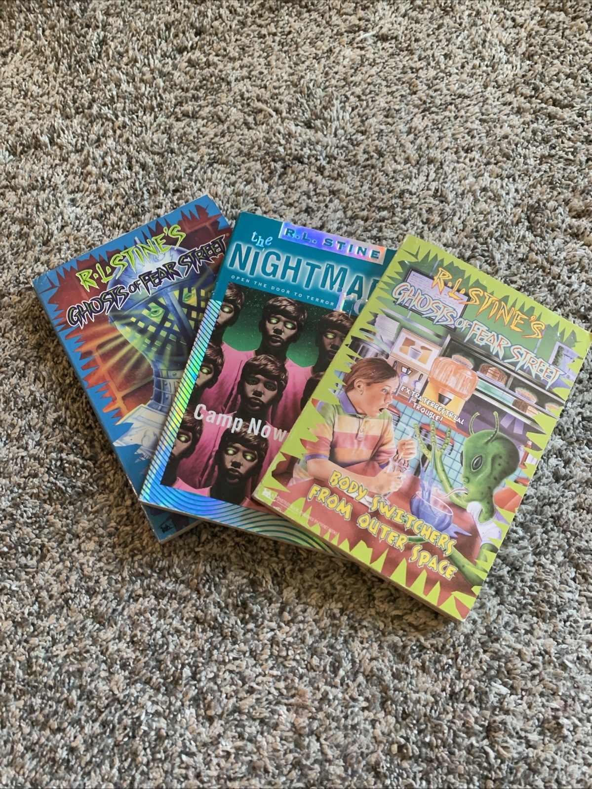 Lot of Vintage Goosebumps Books VHS DVD 27 Items Total 90s Stine R.L