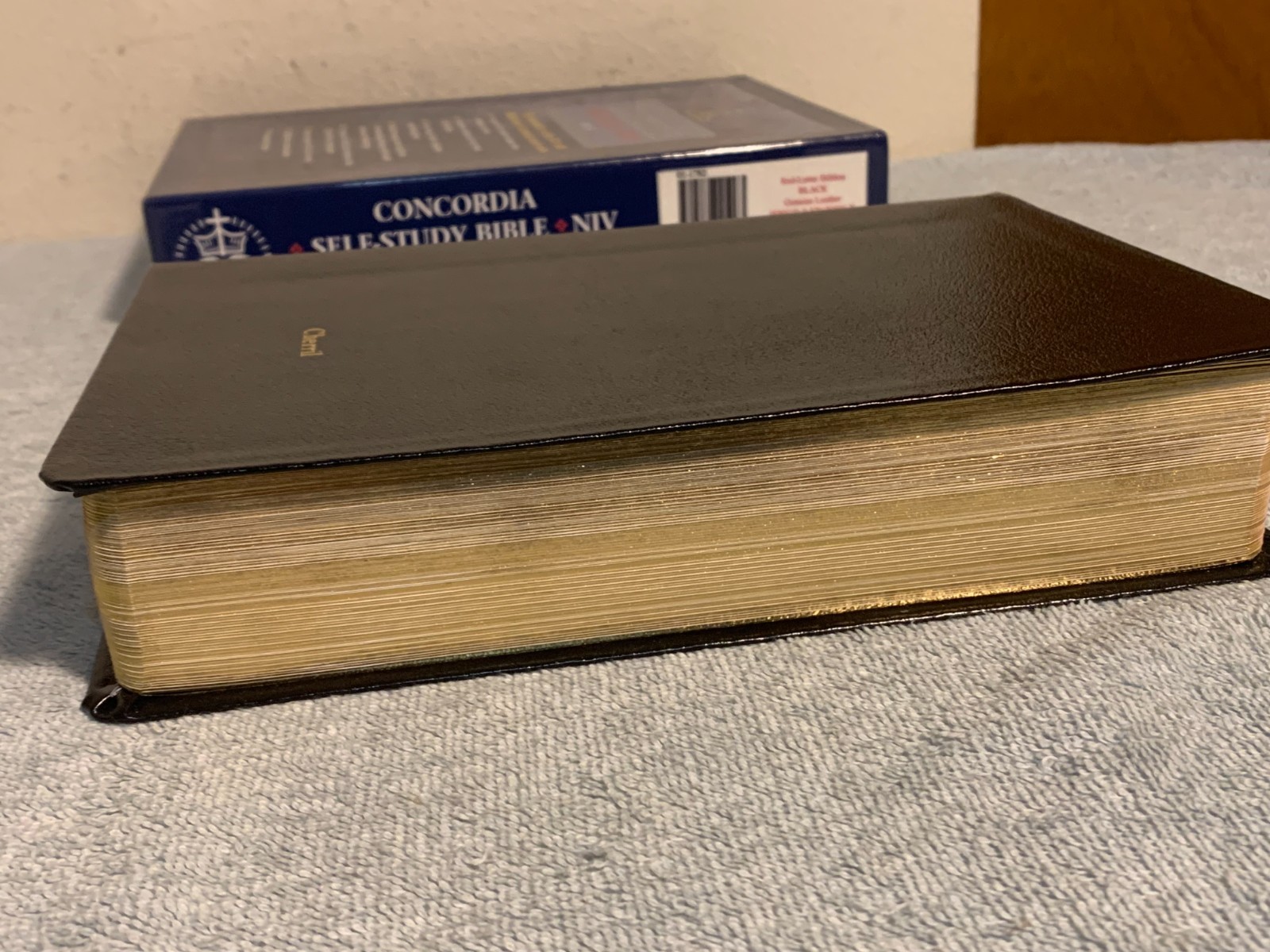 Concordia Self-Study Bible NIV Lutheran (Red Letter Ed.) Genuine Leather/Gilt