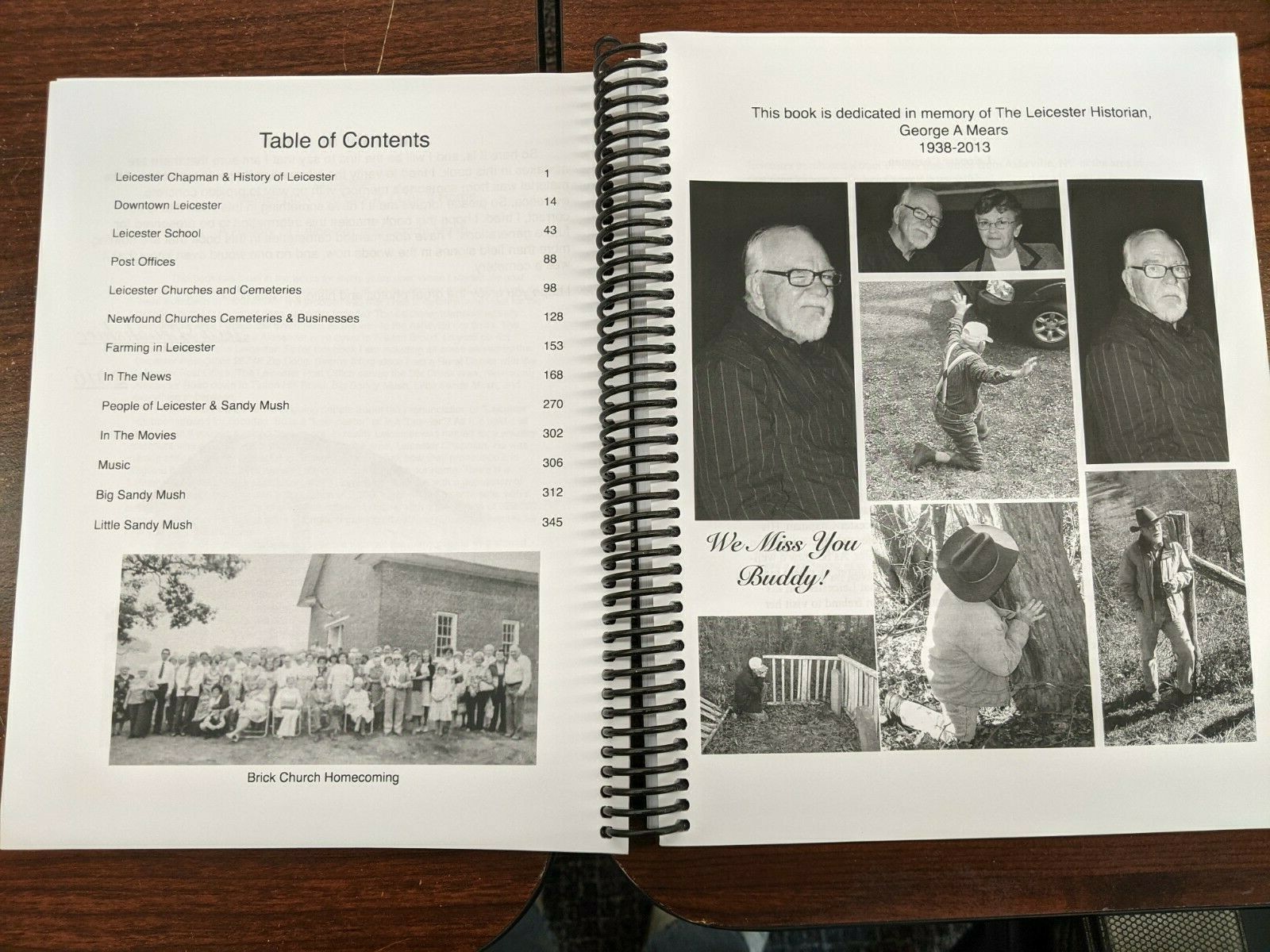 LEICESTER, BUNCOMBE Co, NC History Book, 2016 by Greg Brookshire, 391 pages