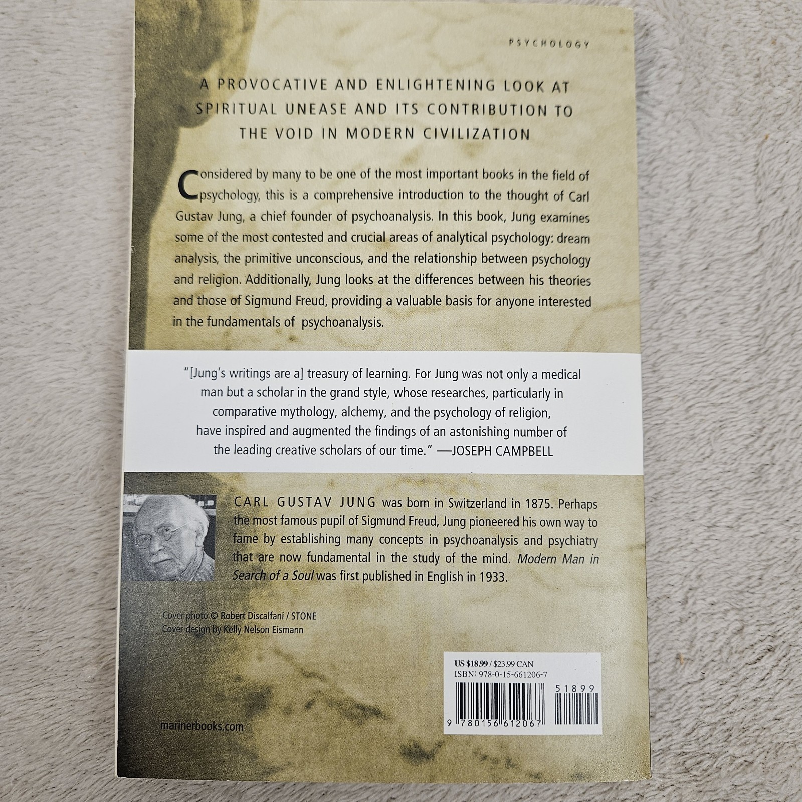 Modern Man In Search Of A Soul By Carl G. Jung Paperback Psychology Spiritual