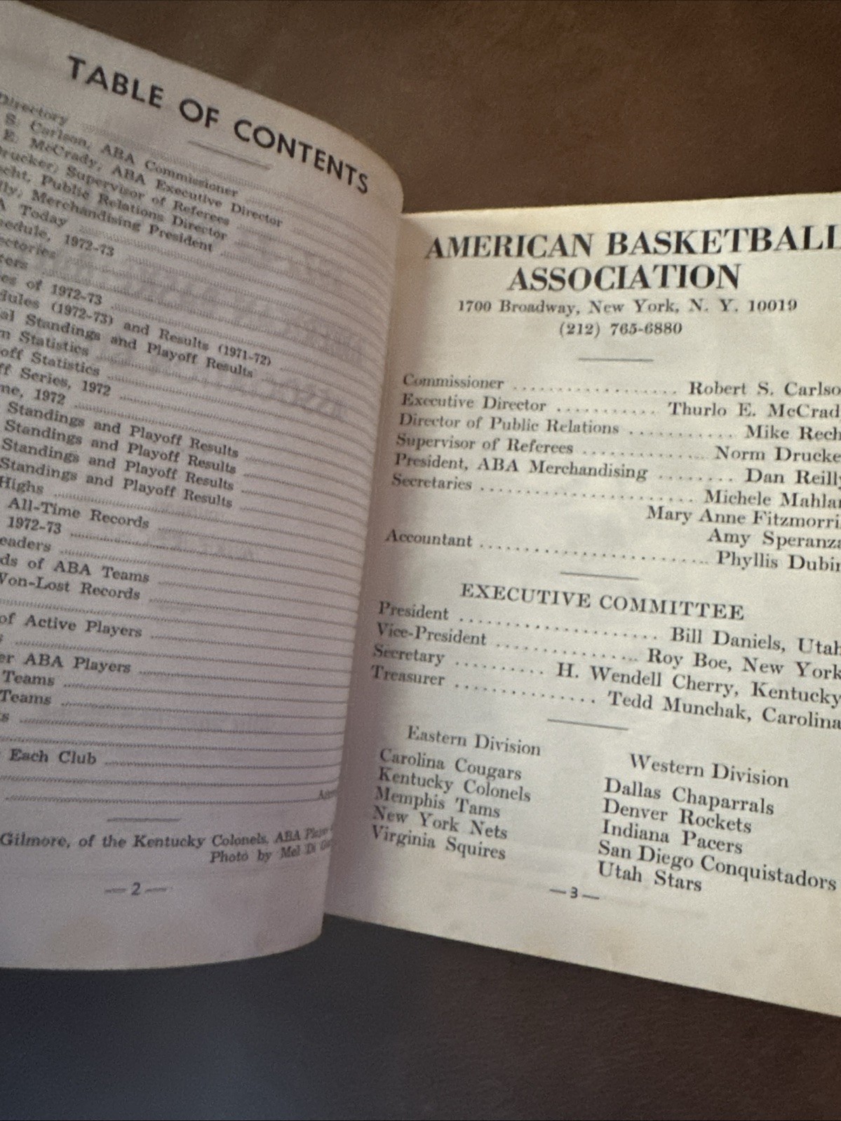 1972-73 ABA Guide The Sporting News PB