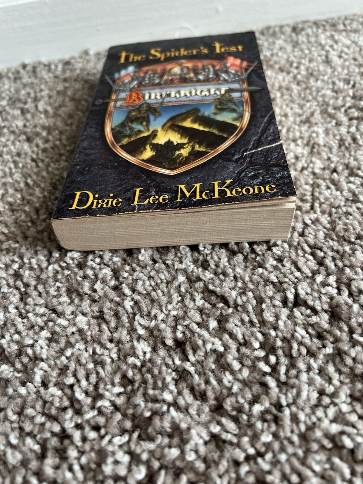 The Spider’s Test by Dixie Lee McKeone (TSR, 1996) First Vintage Fantasy MMPB