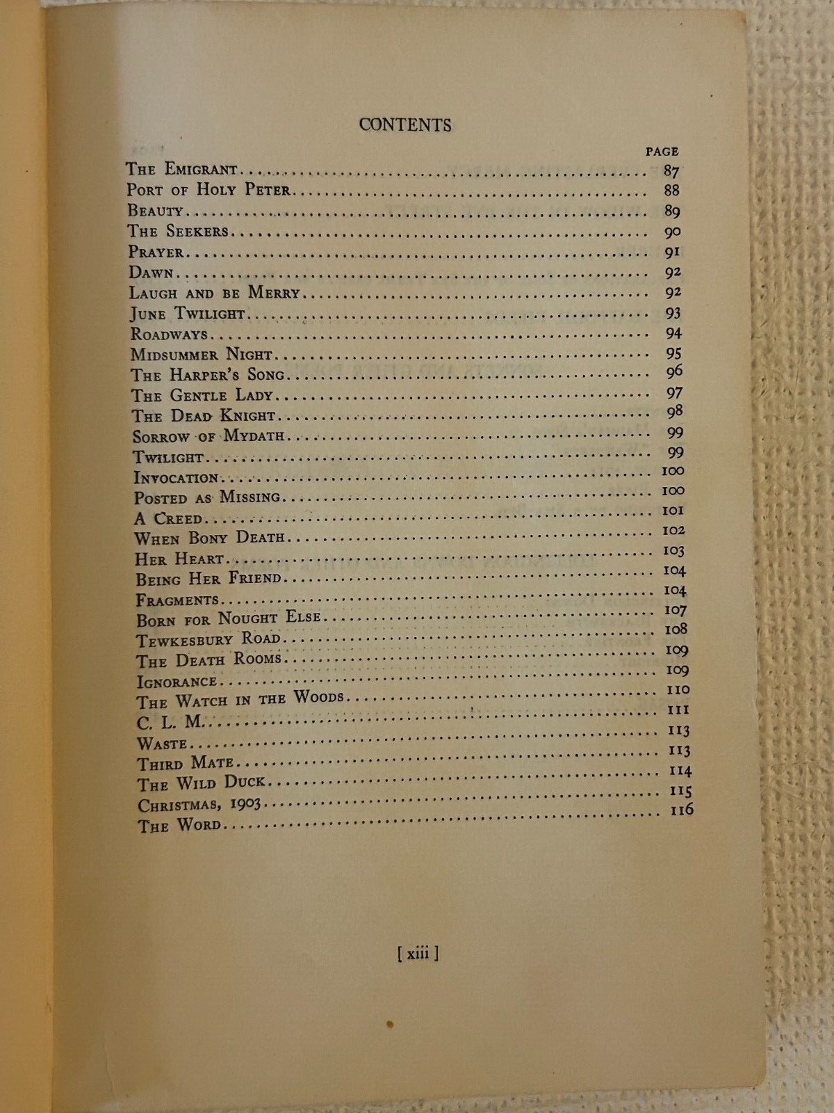 Collected Poems of John Masefield; Volume one POEMS; The MacMillan Company, 1925