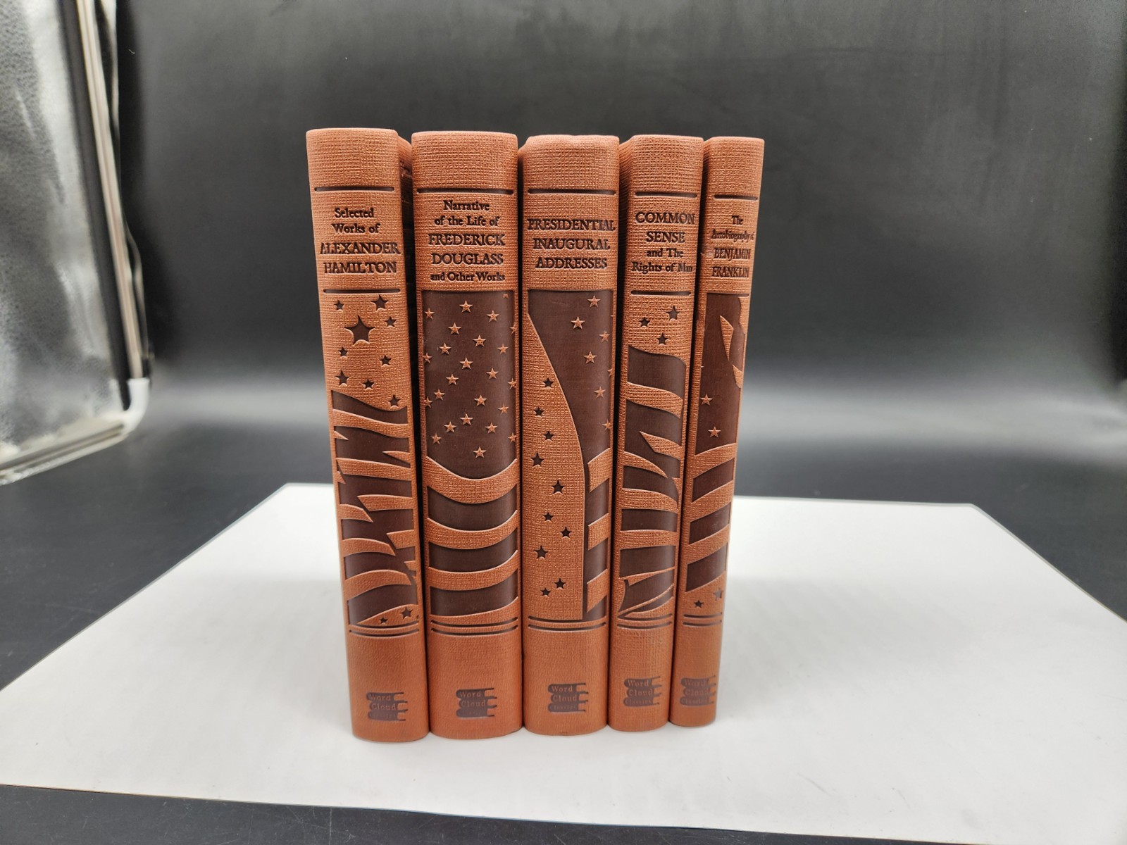 COMMON SENSE, FREDERICK DOUGLASS, FRANKLIN HAMILTON 5 Faux Leather