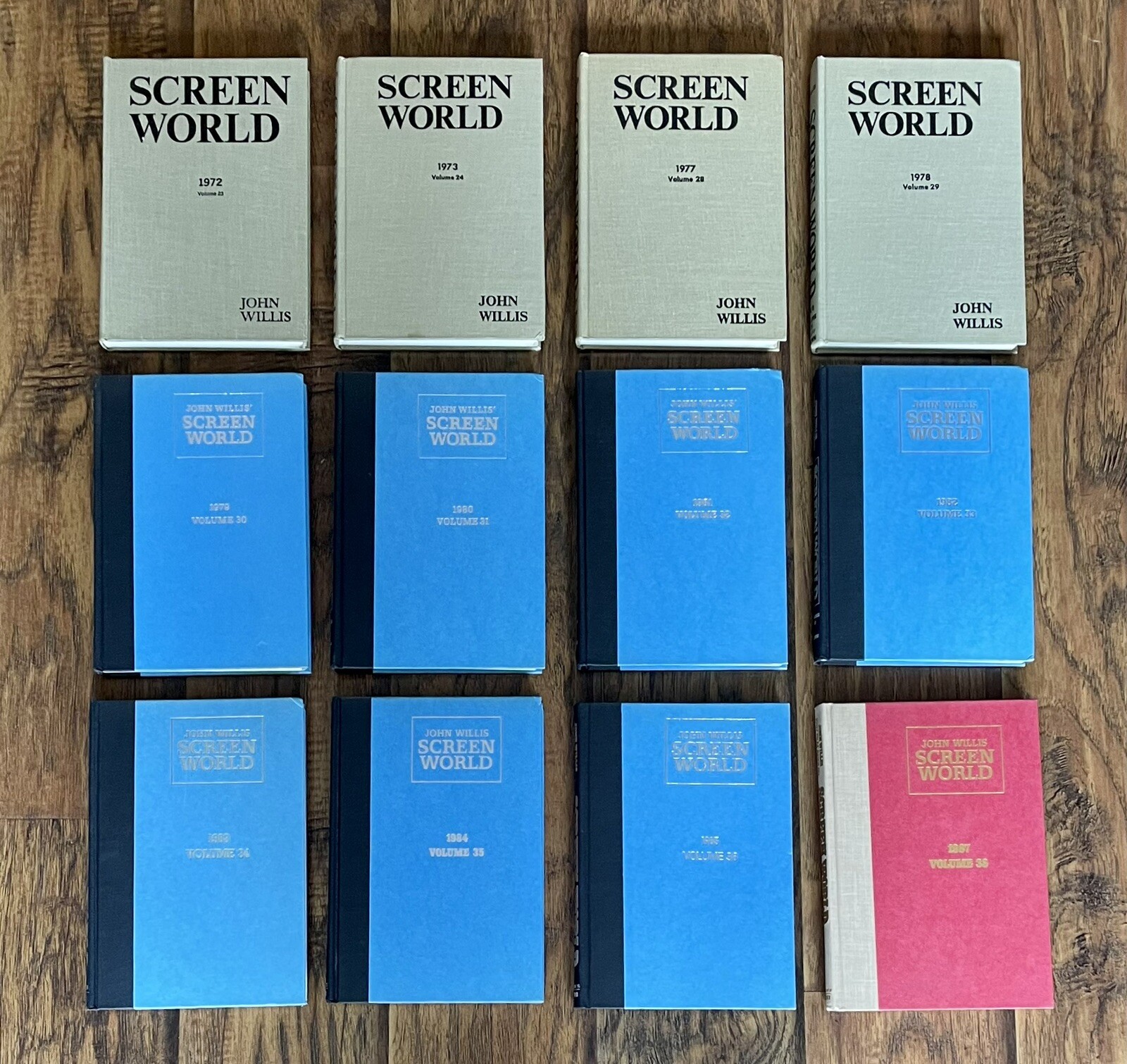 Screen World Lot of 20 — 17 HC w/ DJ, 3 SC — 1972-73, 77-85, 87-91, 93-96